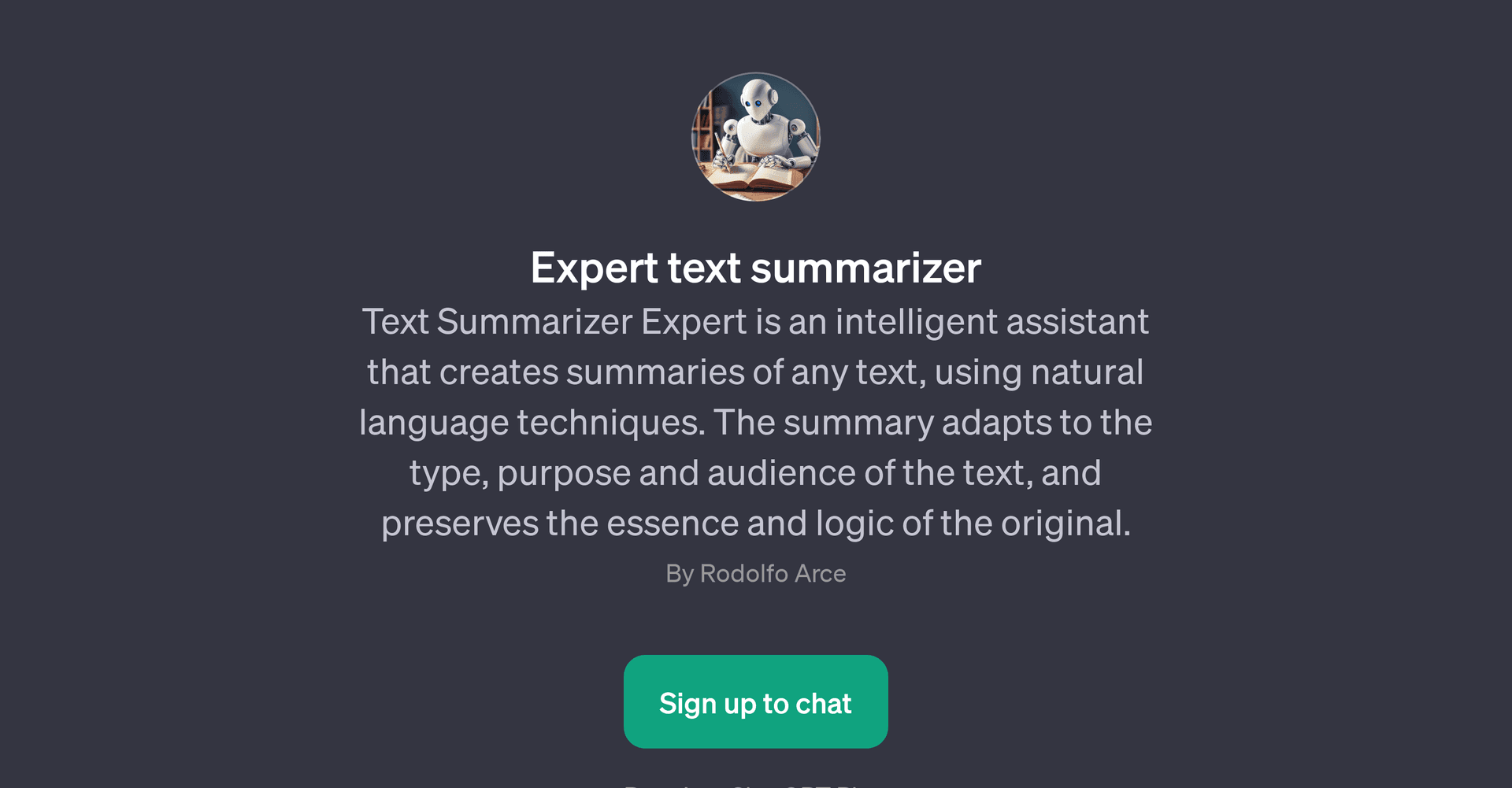 Expert Text Summarizer