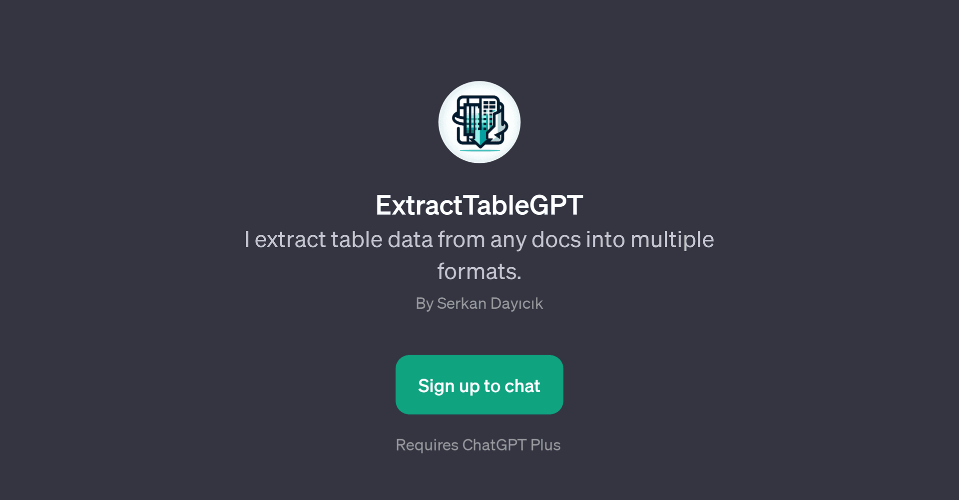 ExtractTableGPT