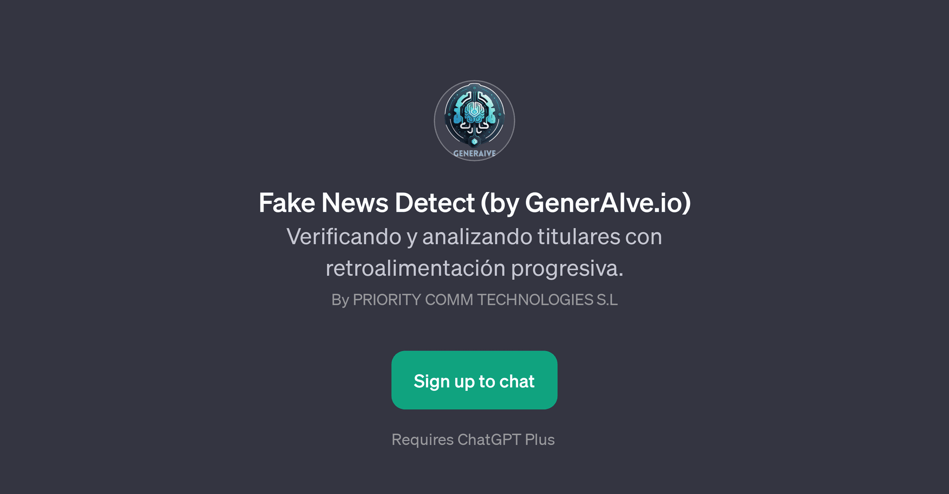Fake News Detect (by GenerAIve.io)