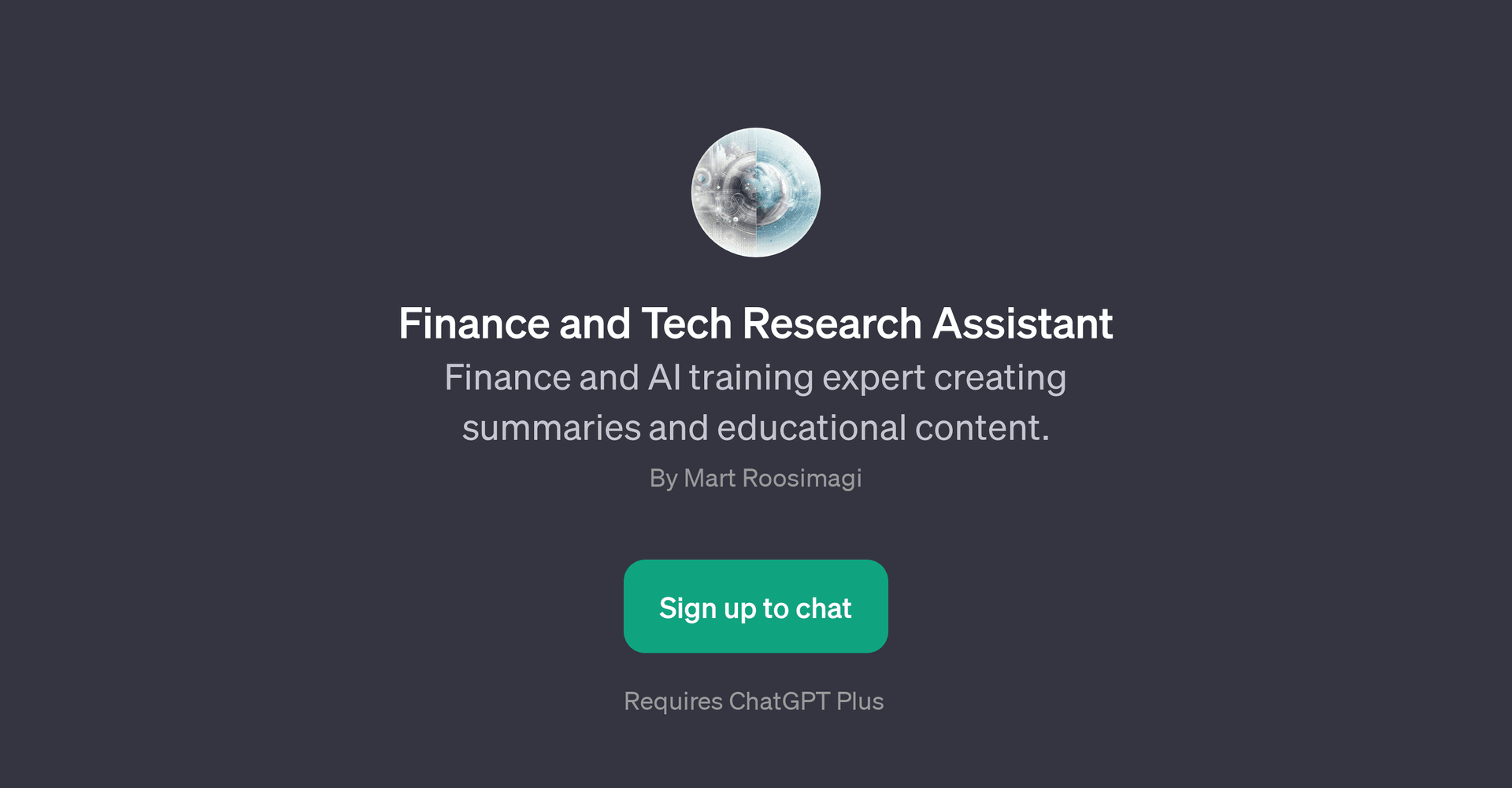 Finance and Tech Research Assistant