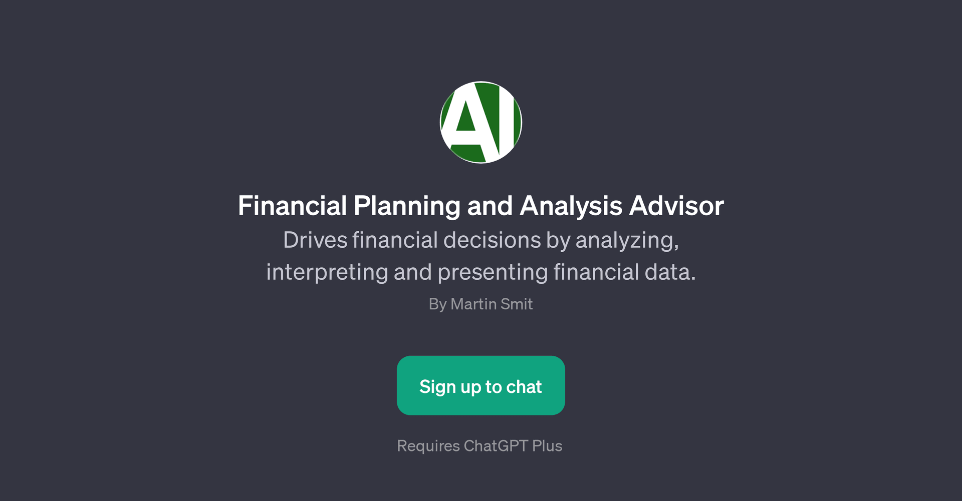 Financial Planning and Analysis Advisor