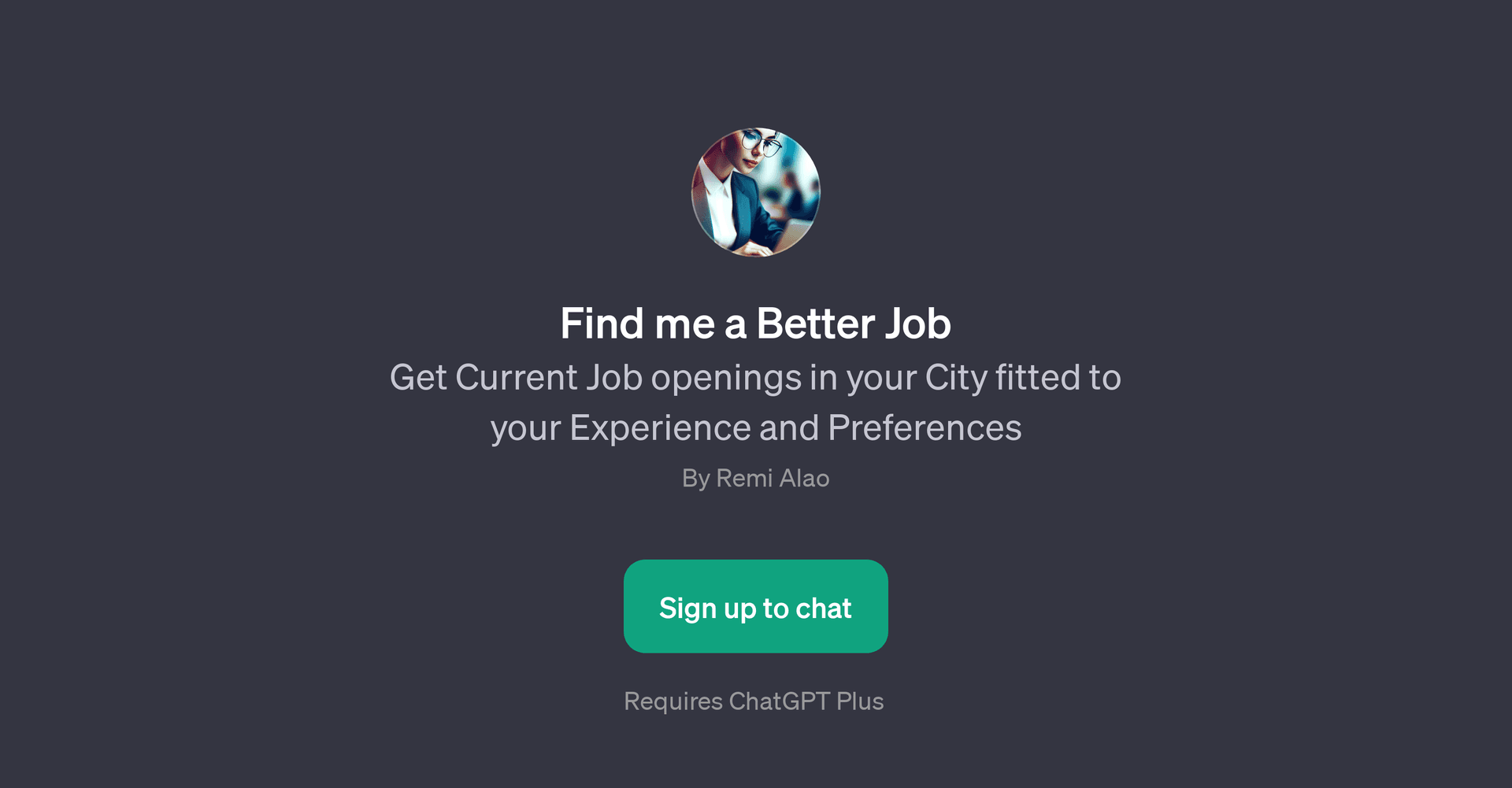 Find me a Better Job
