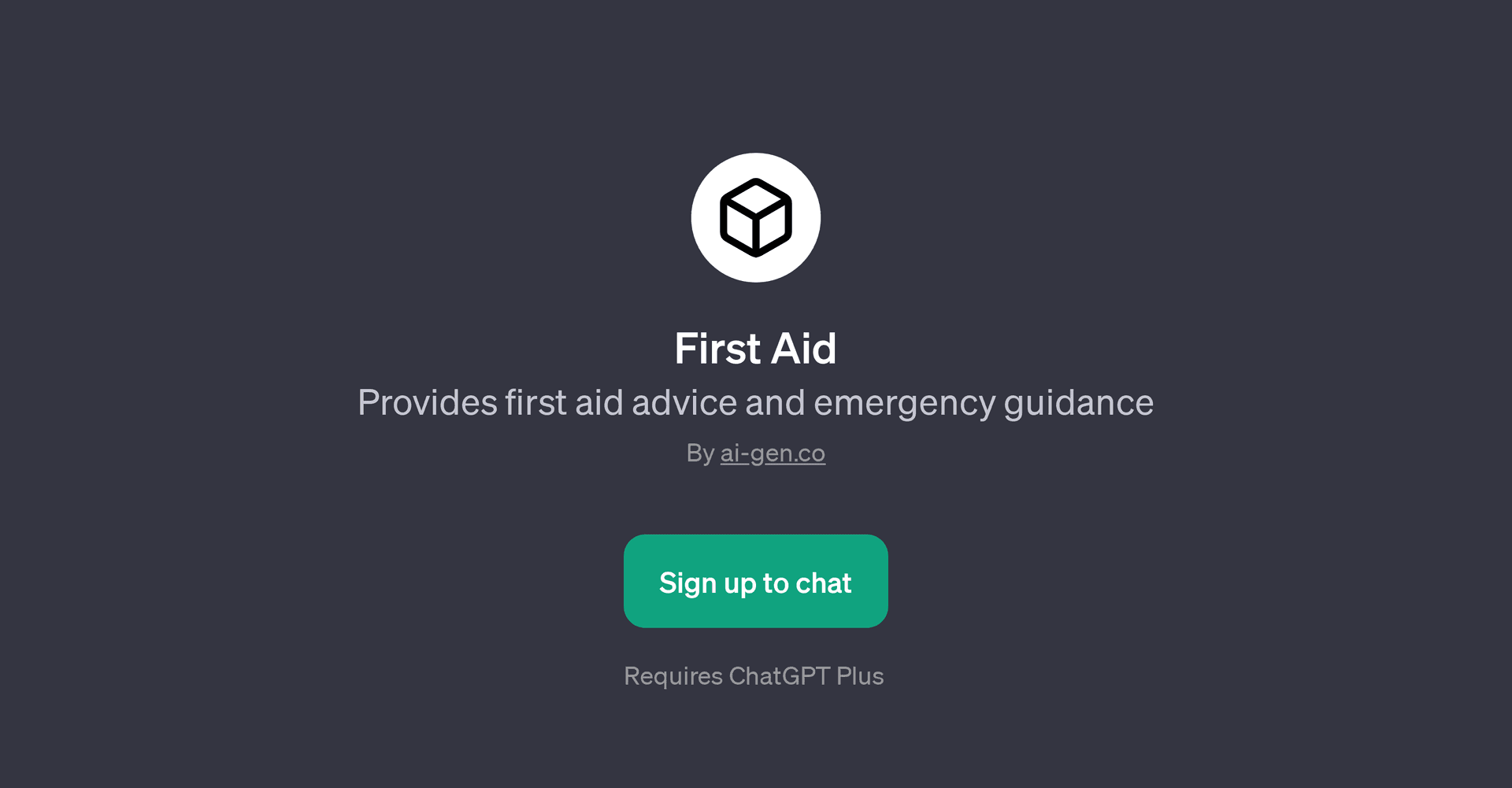 First Aid
