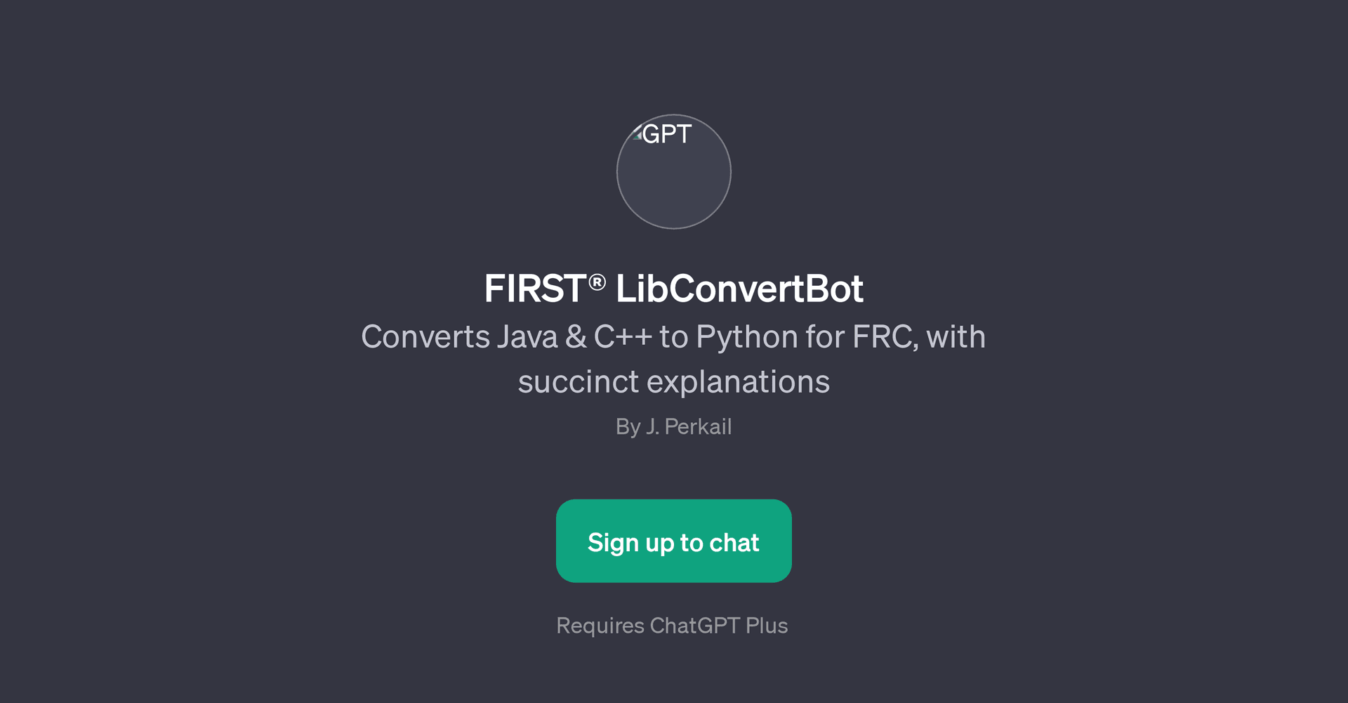 FIRST LibConvertBot