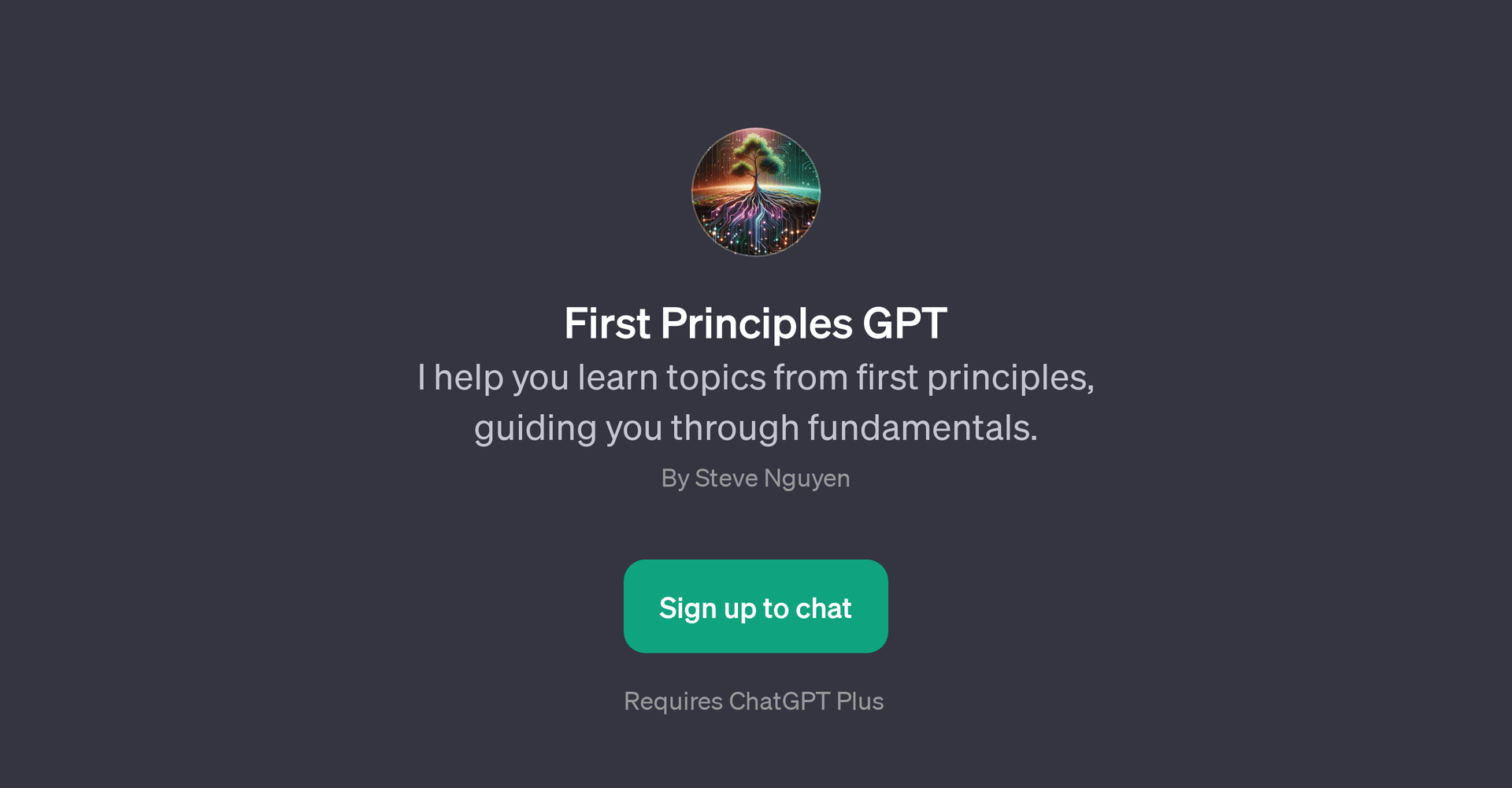 First Principles GPT