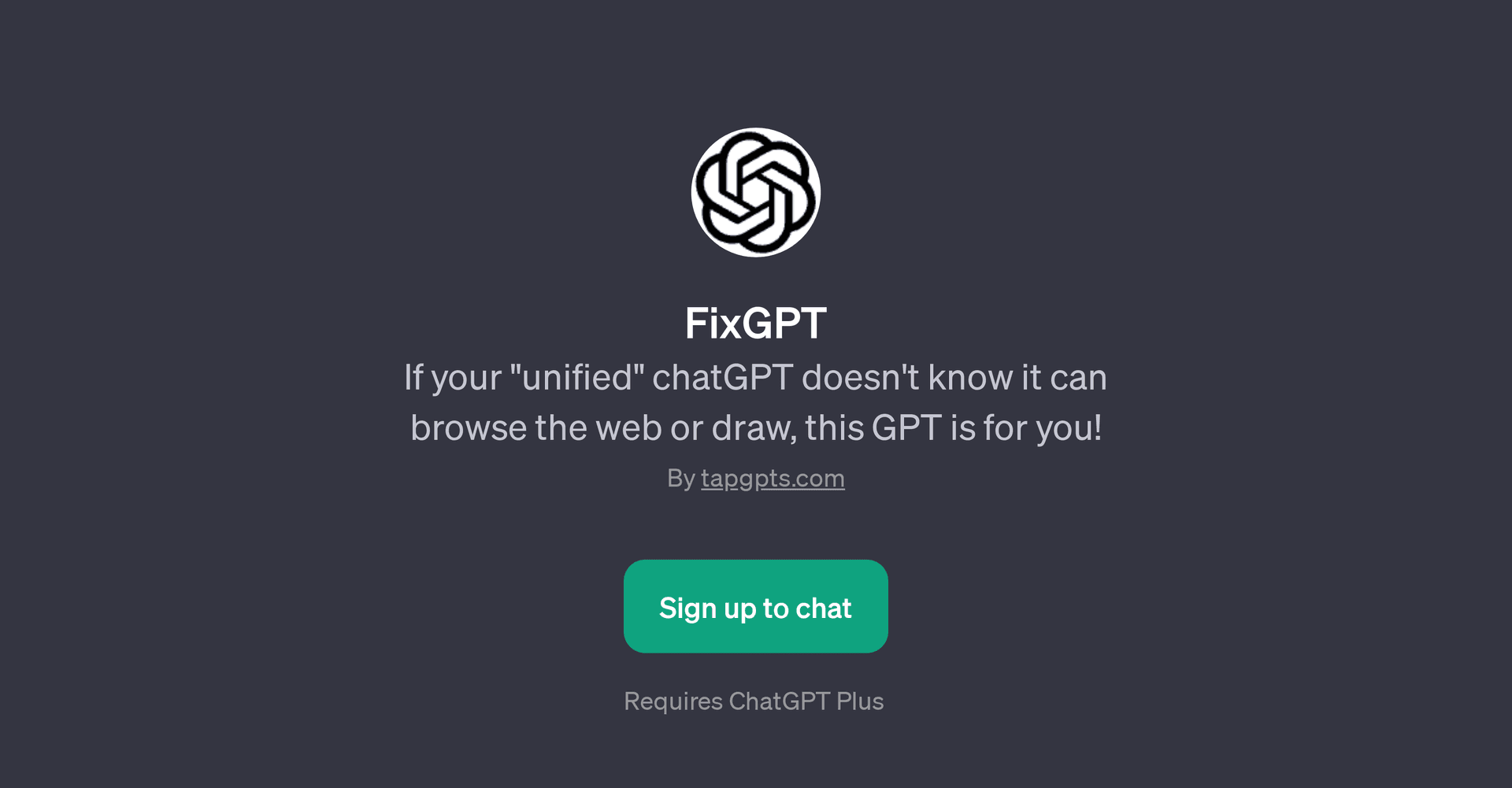 FixGPT