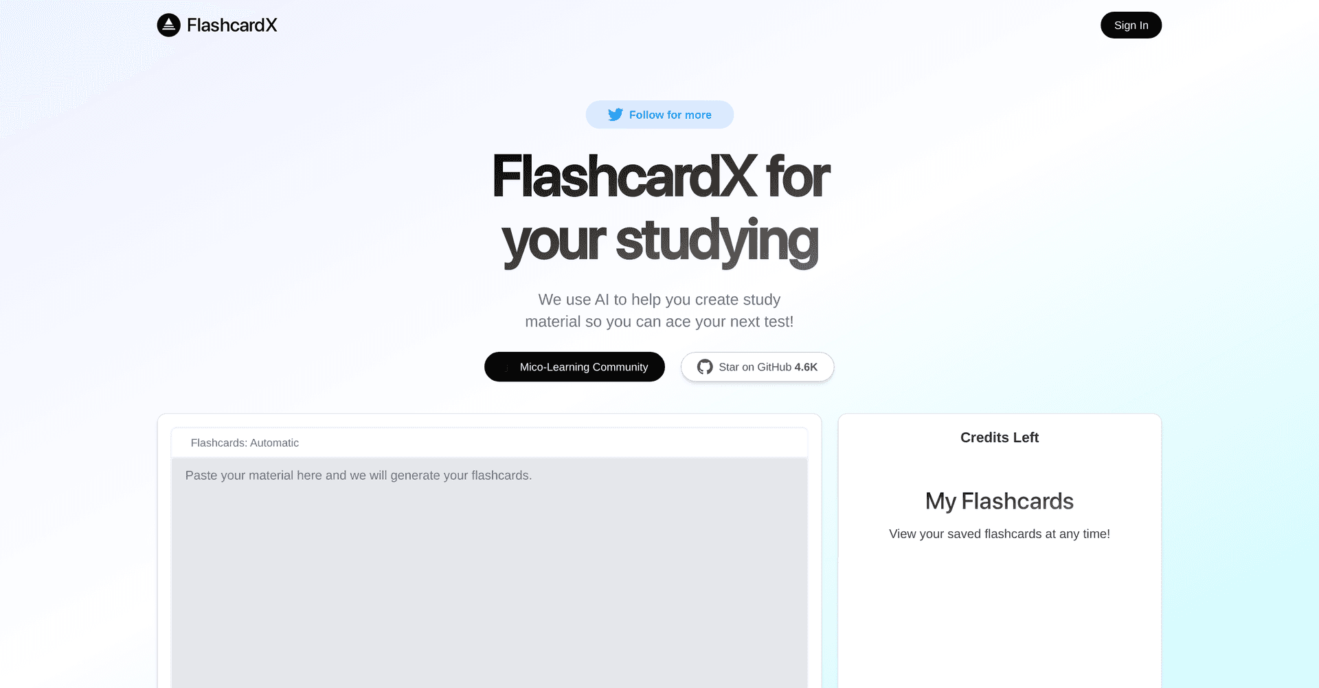 FlashcardX