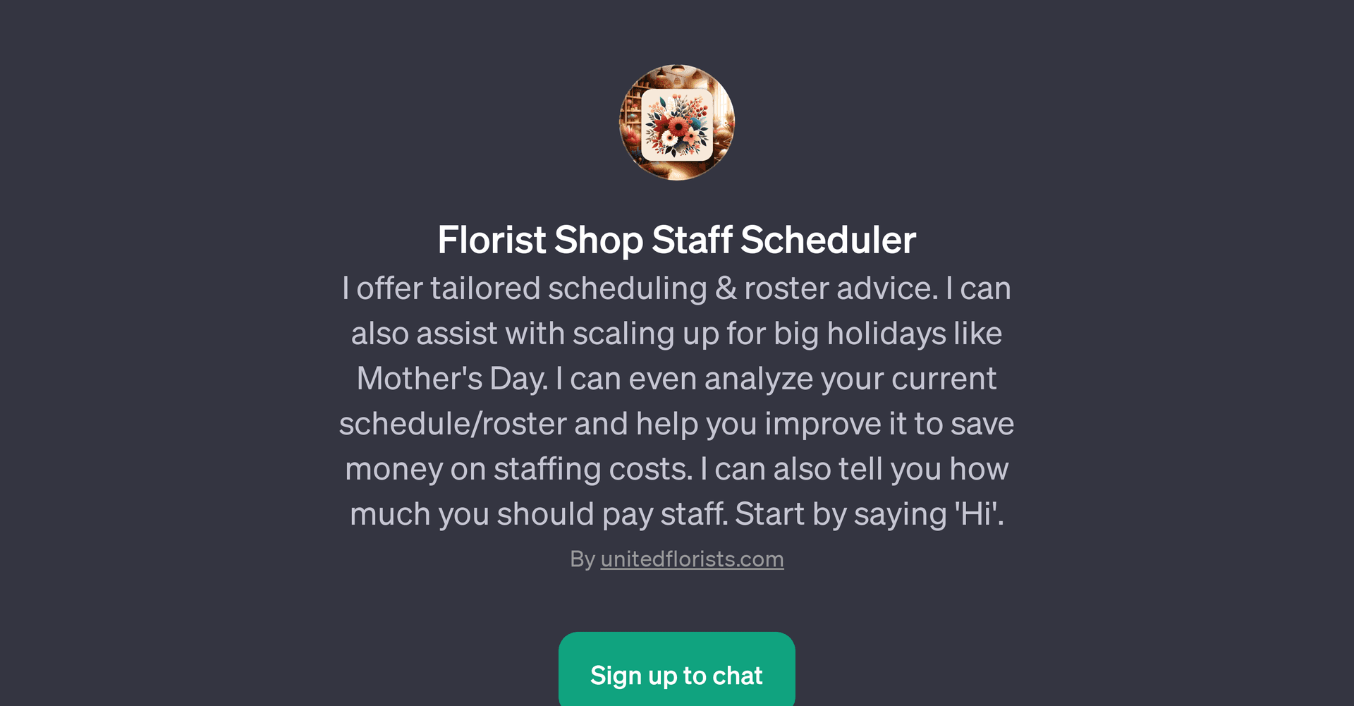 Florist Shop Staff Scheduler