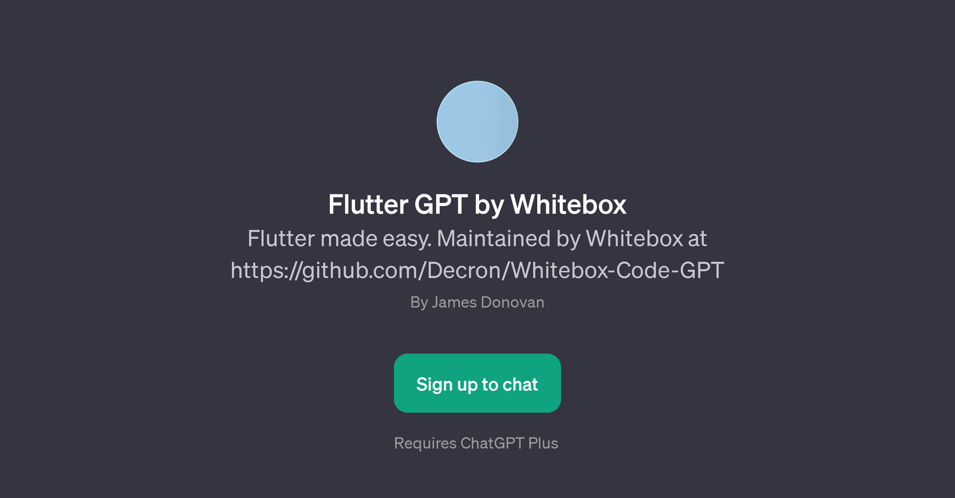 Flutter GPT by Whitebox