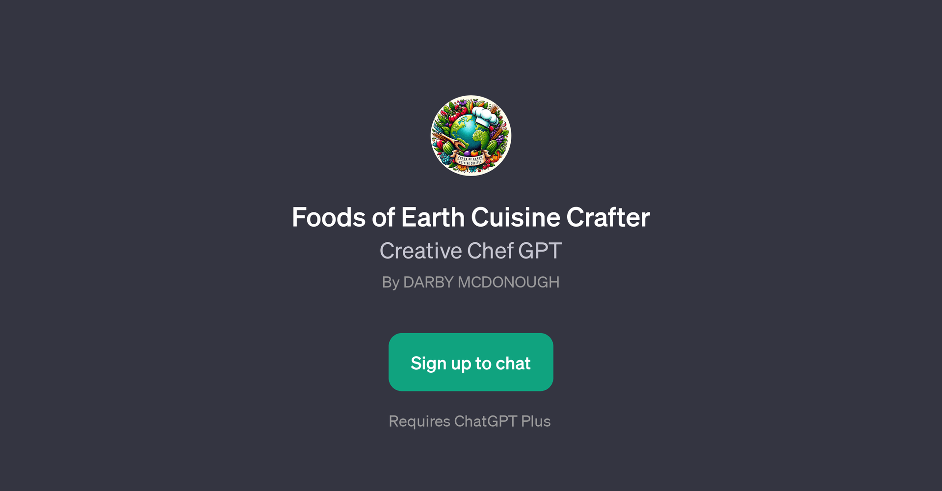 Foods of Earth Cuisine Crafter
