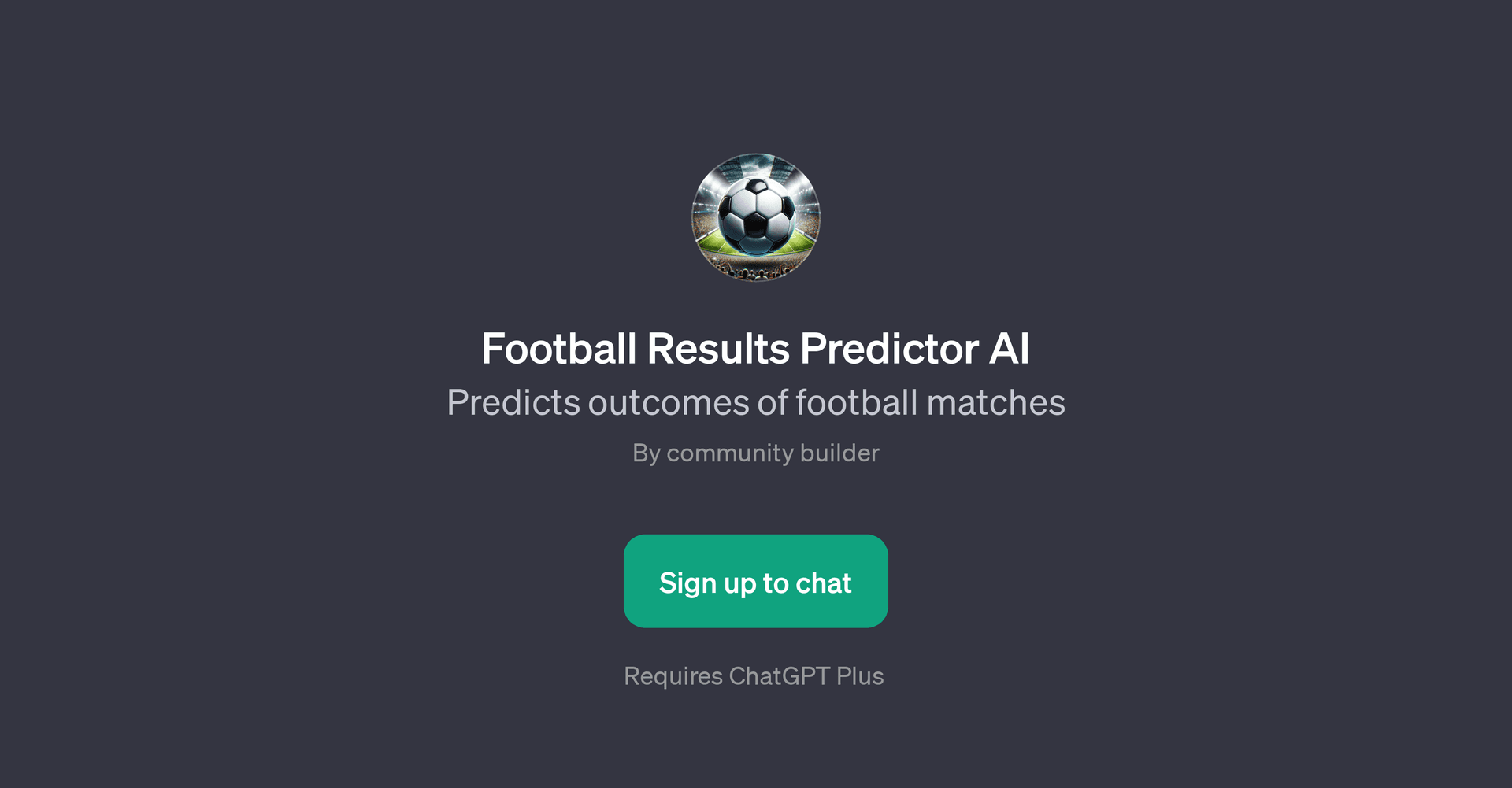 Football Results Predictor AI