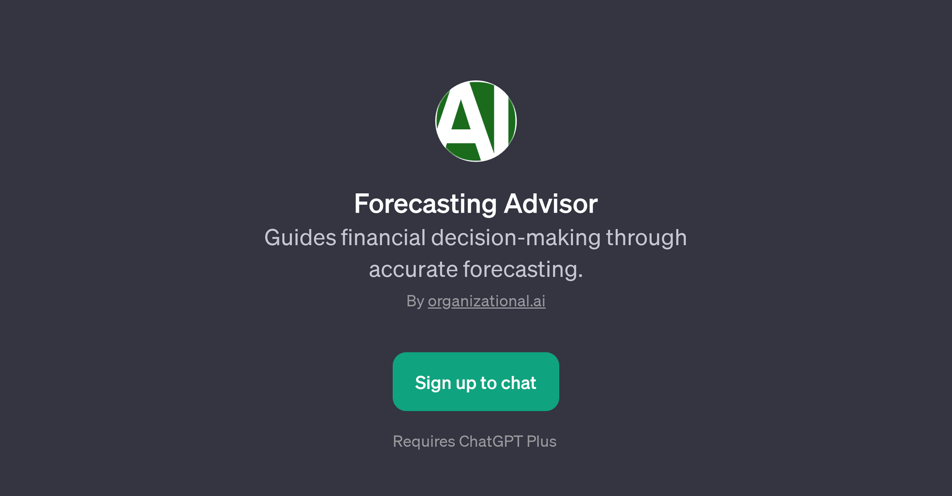 Forecasting Advisor