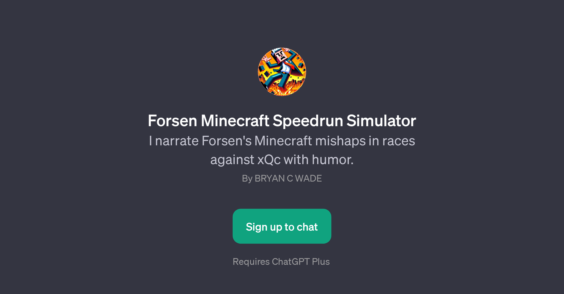Forsen Minecraft Speedrun Simulator