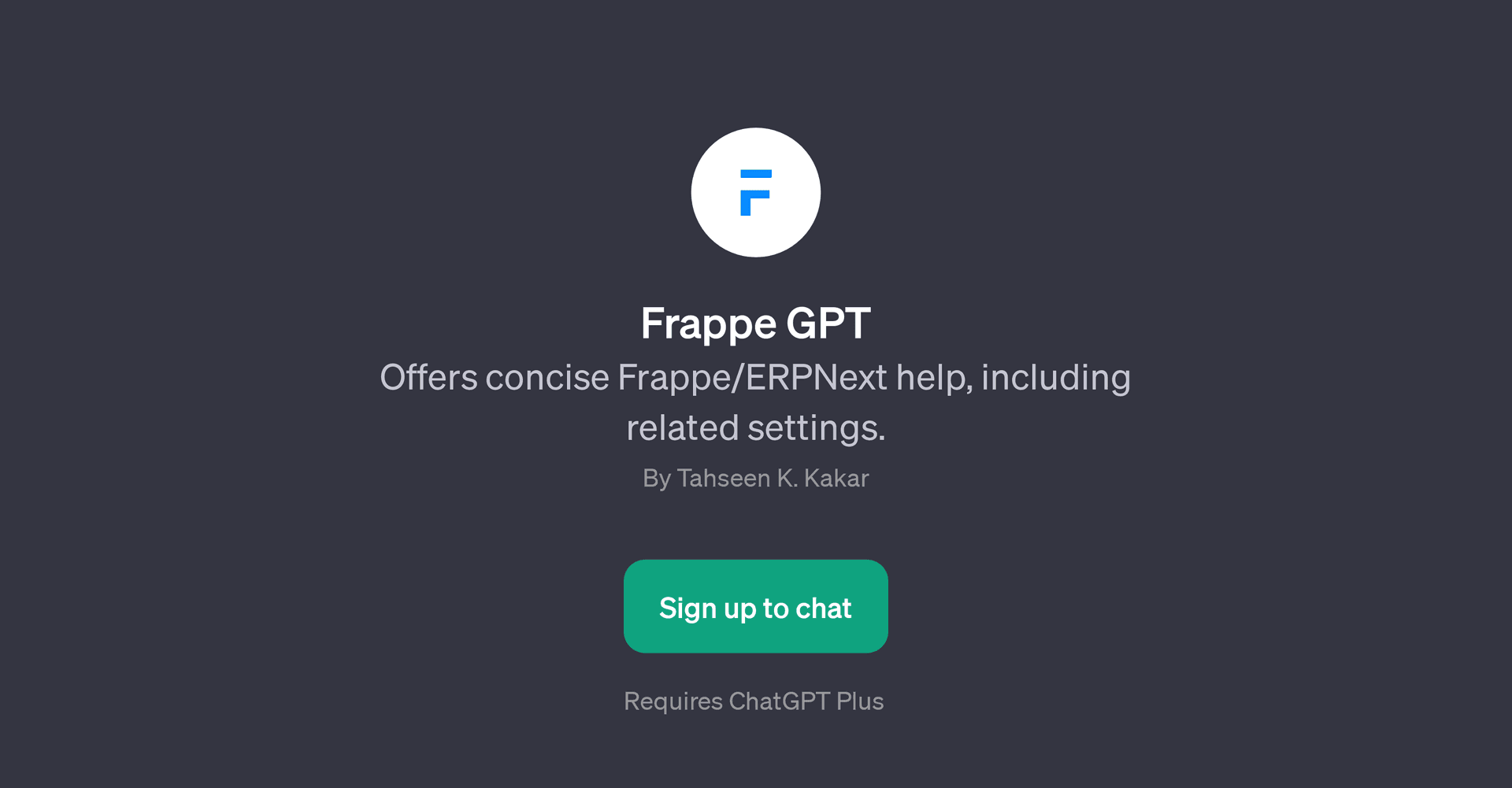 Frappe GPT