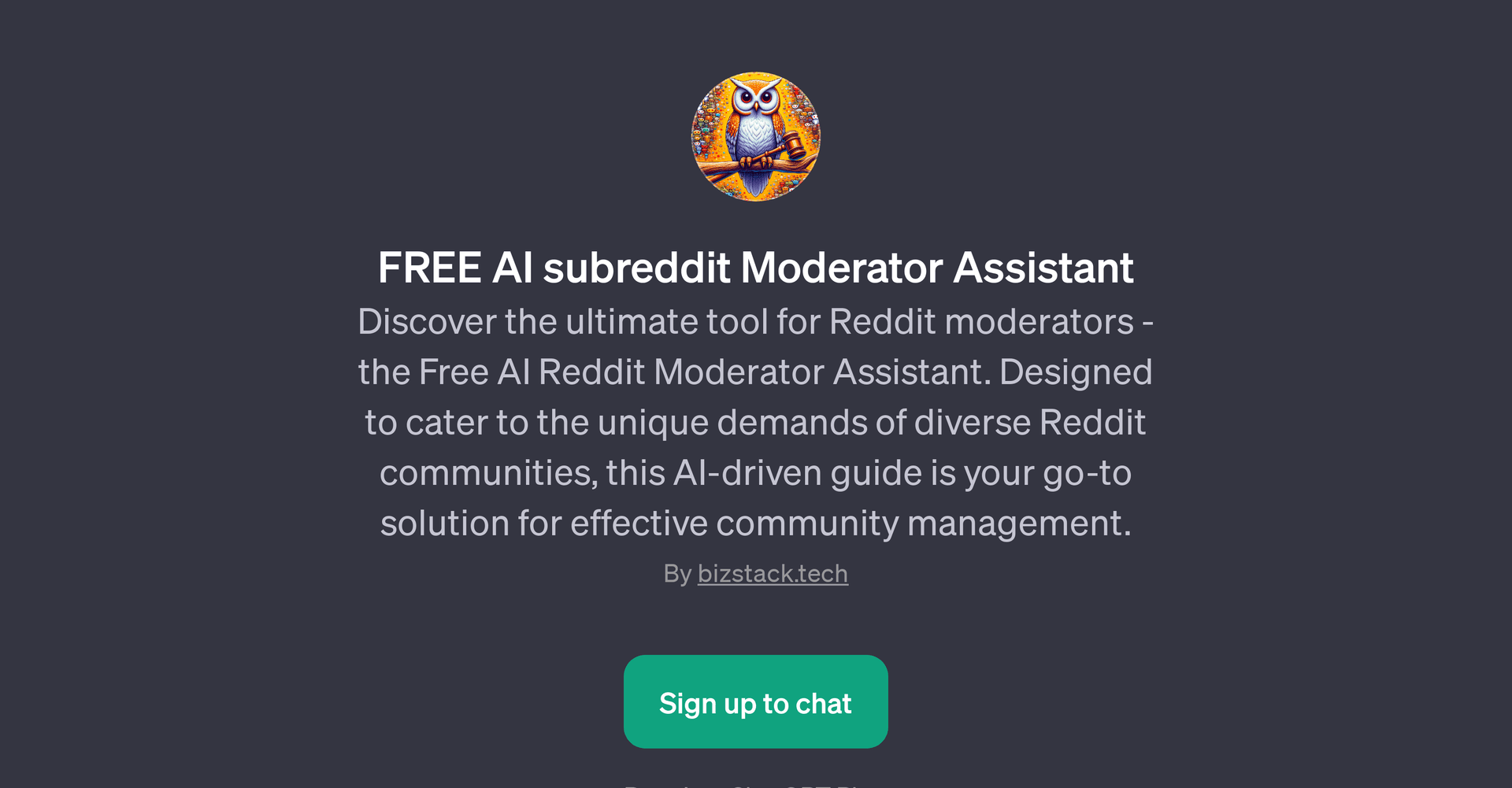 Free AI subreddit Moderator Assistant