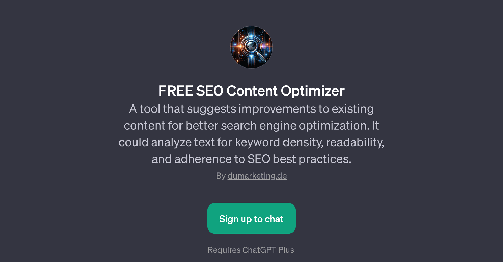 FREE SEO Content Optimizer GPT