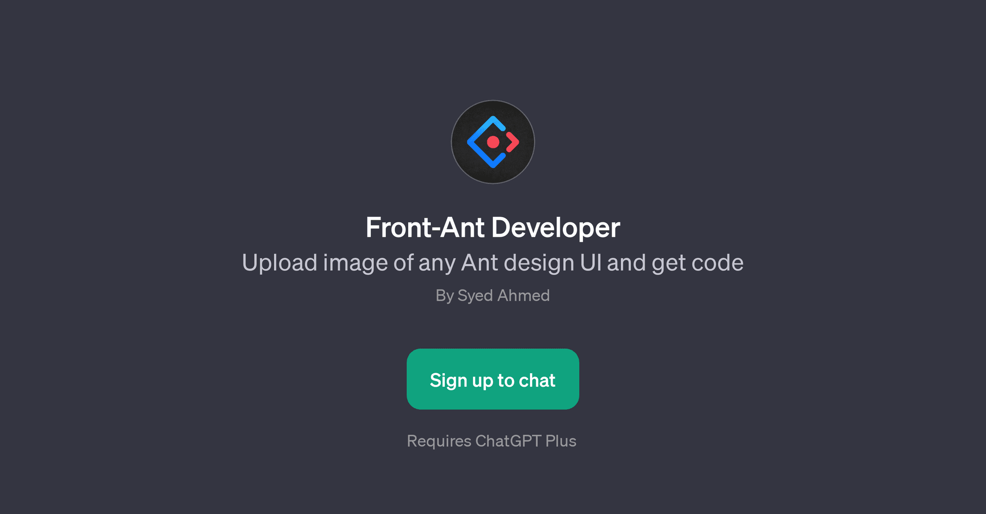 Front-Ant Developer GPT