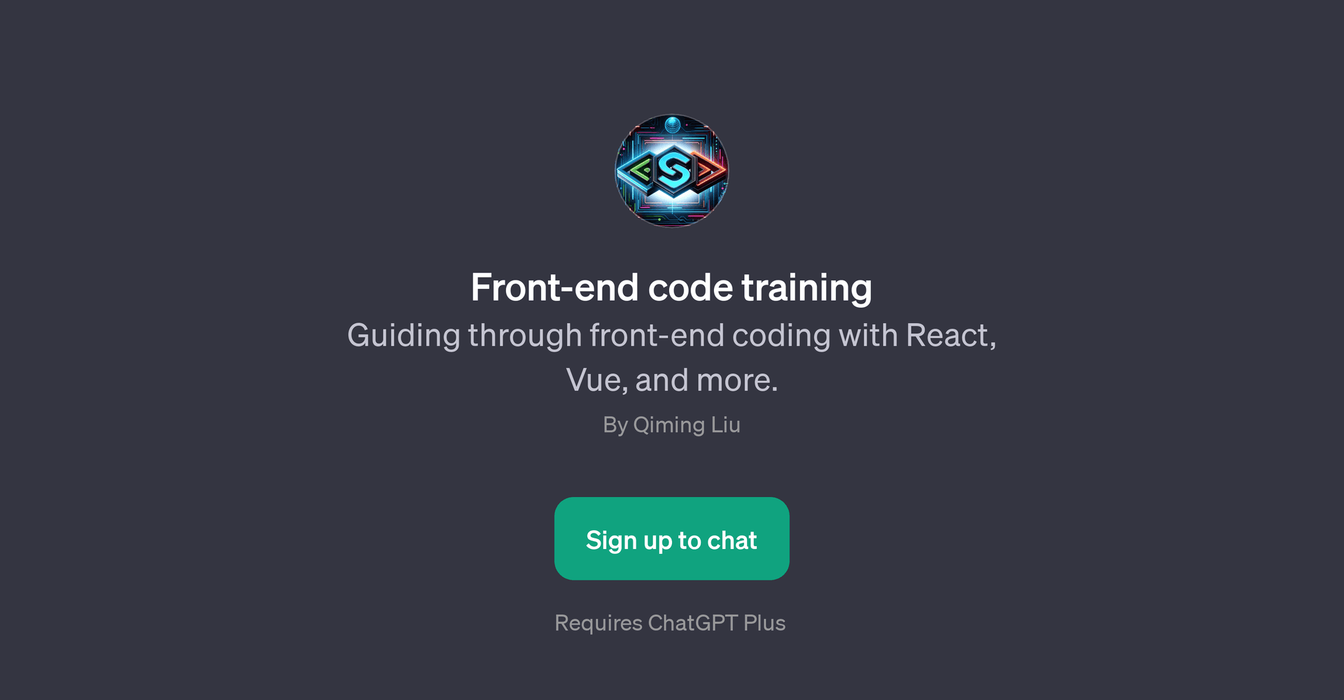 Front-end code training