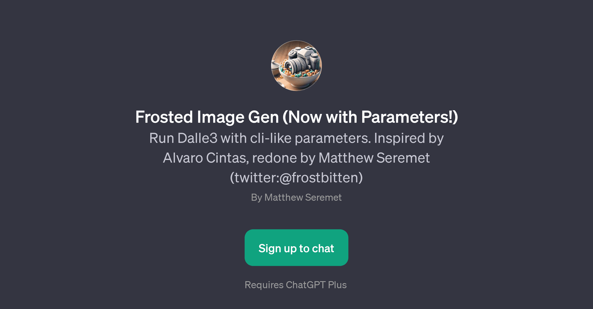 Frosted Image Gen