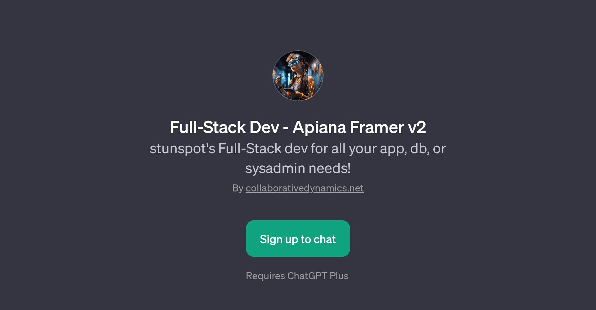 Full-Stack Dev - Apiana Framer v2