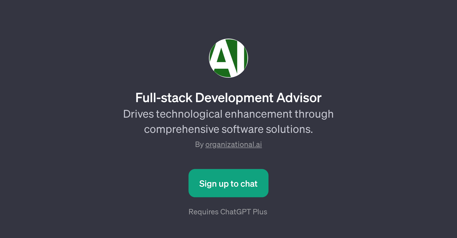 Full-stack Development Advisor