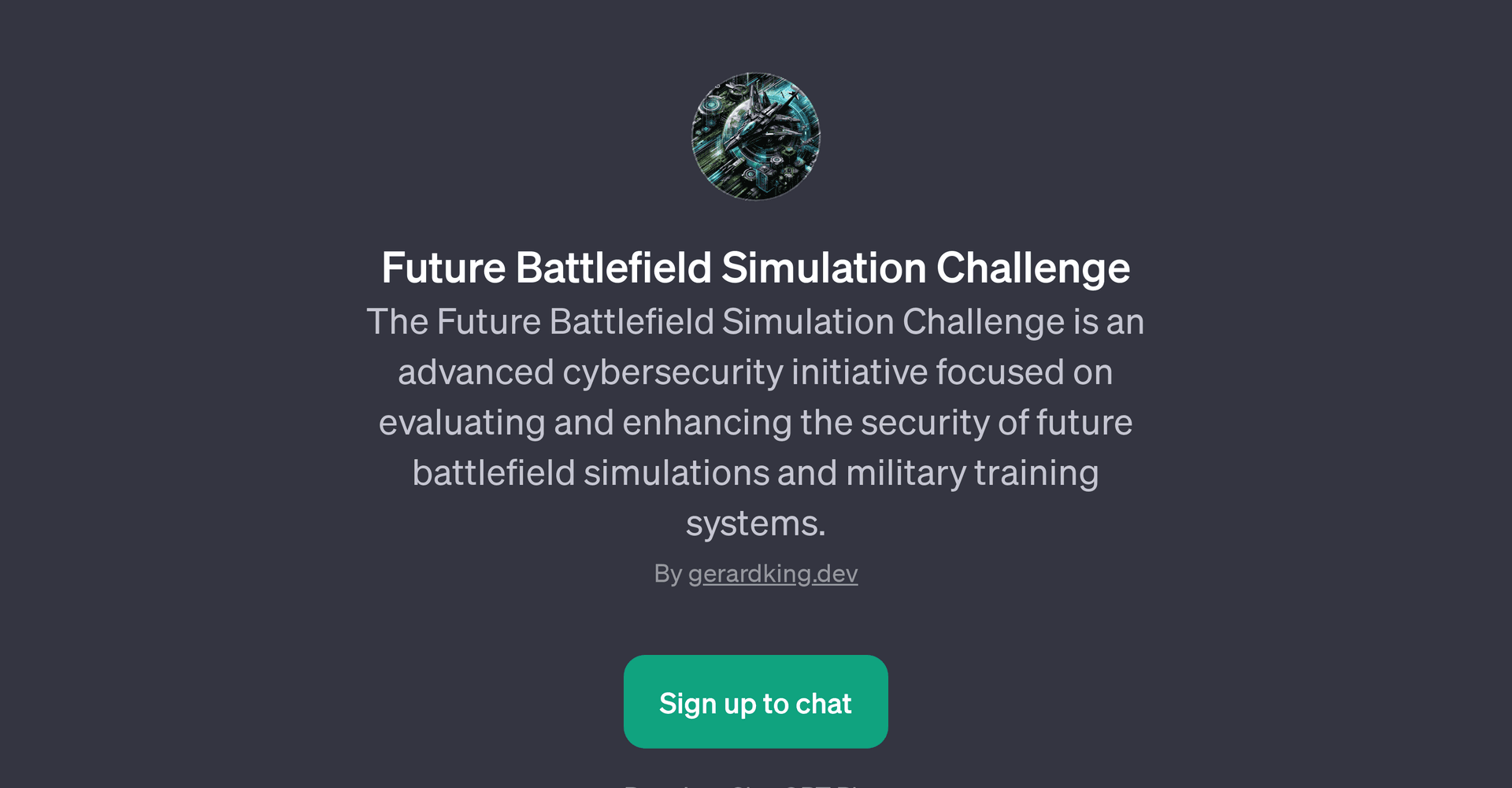 Future Battlefield Simulation Challenge