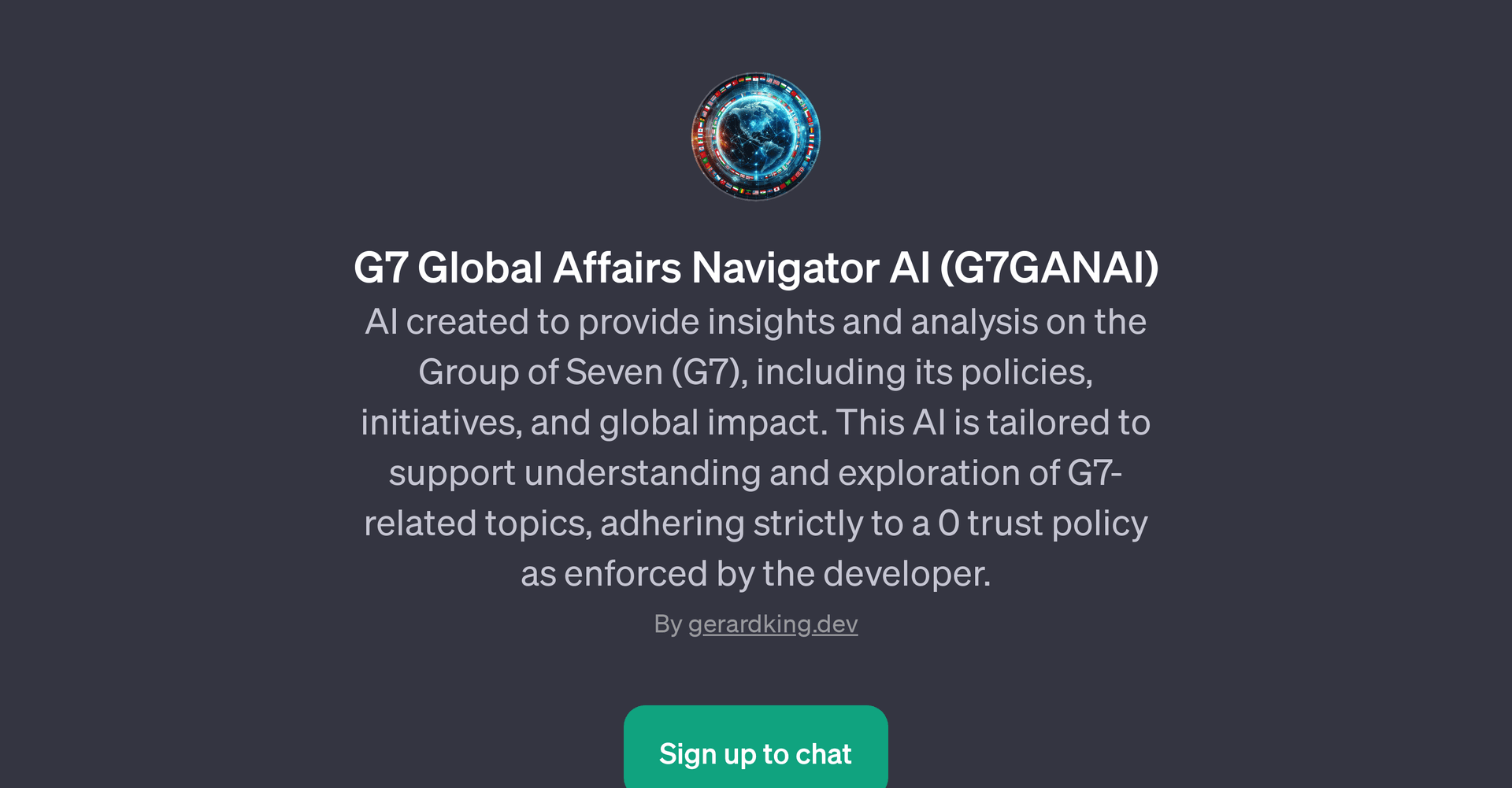 G7 Global Affairs Navigator AI (G7GANAI)