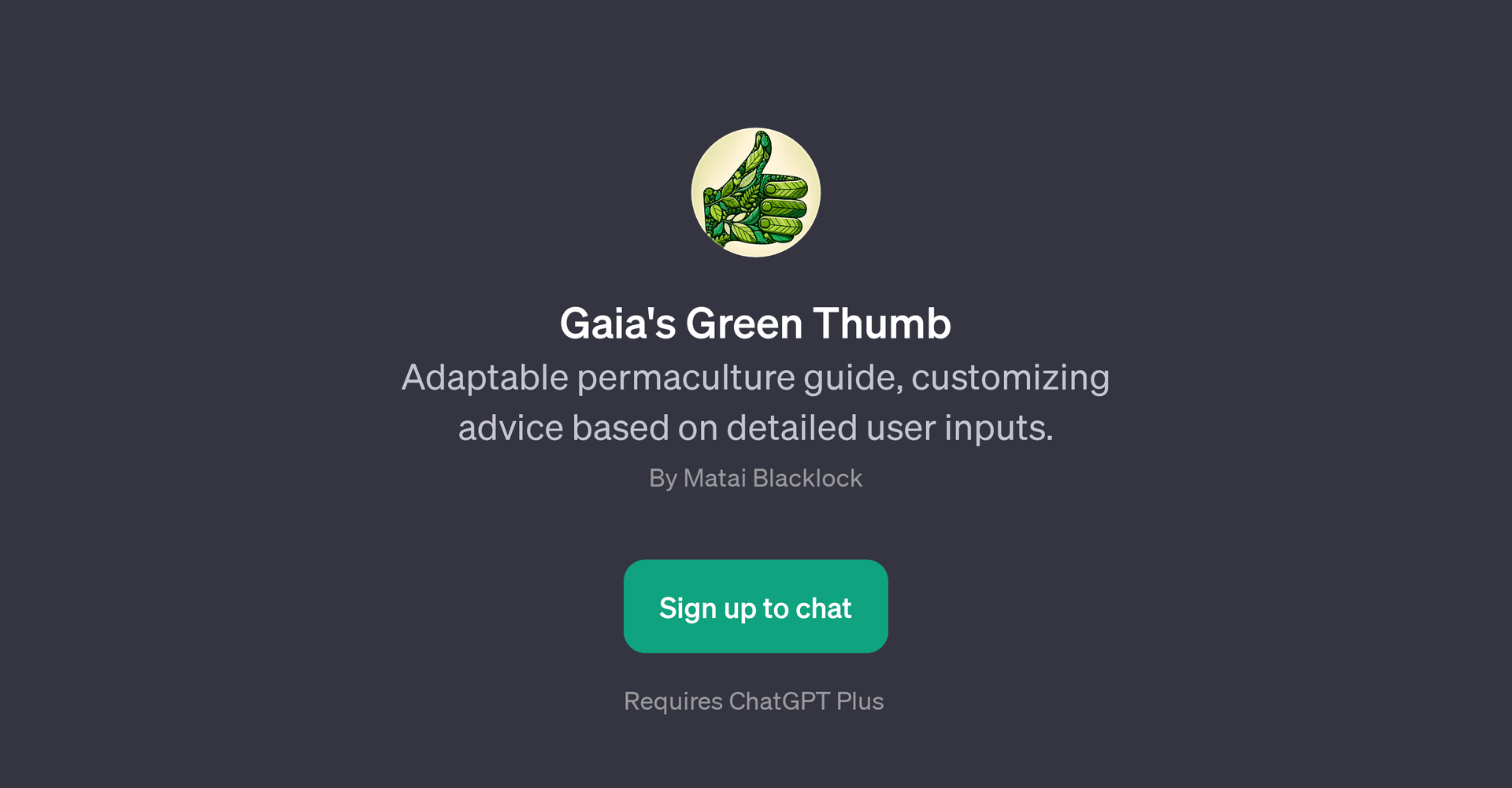 Gaia's Green Thumb