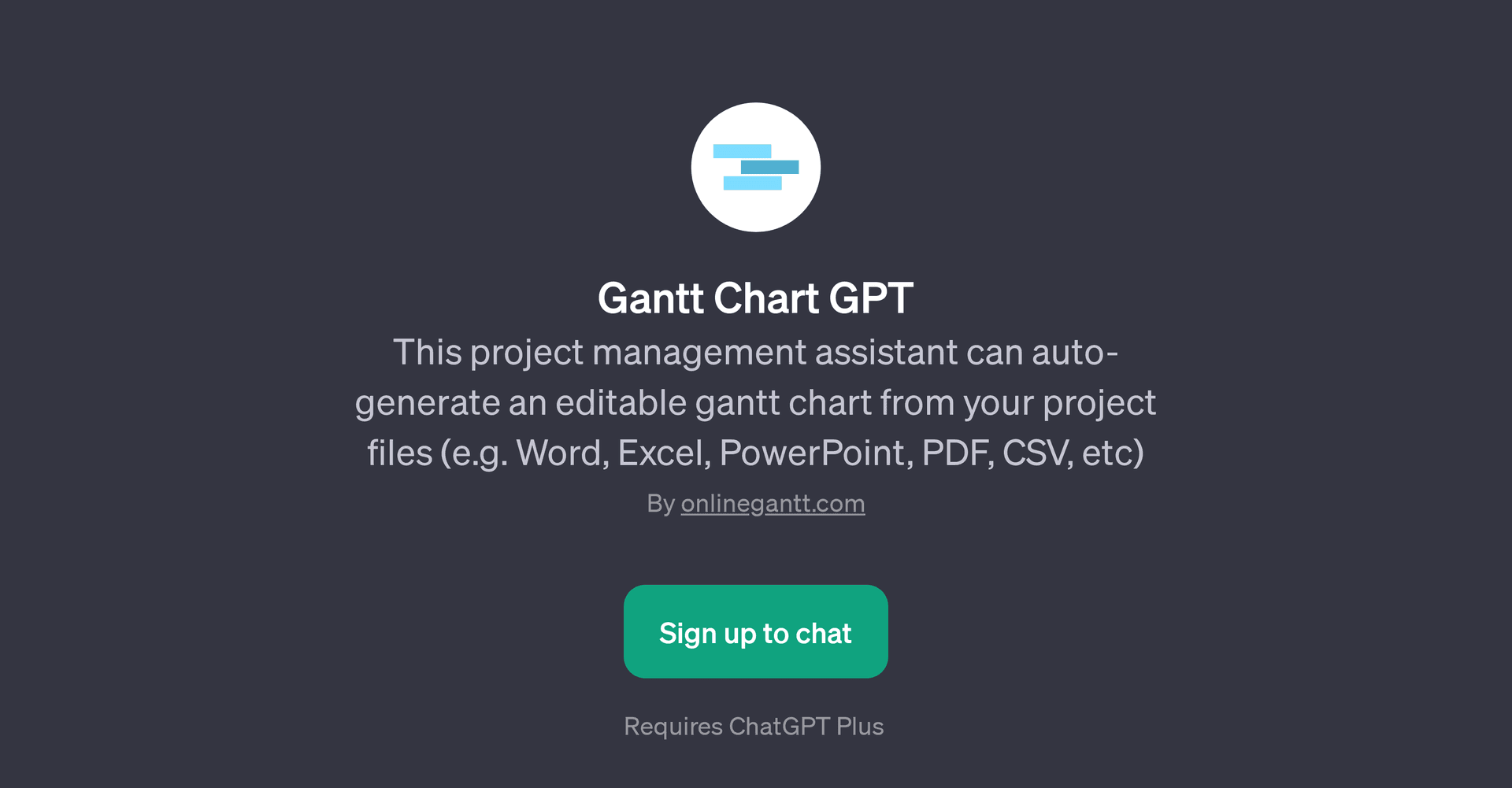 Gantt Chart GPT