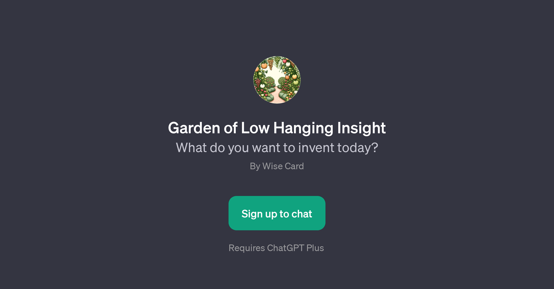 Garden of Low Hanging Insight