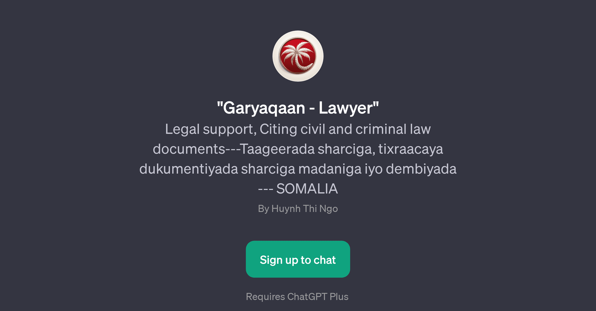 Garyaqaan - Lawyer