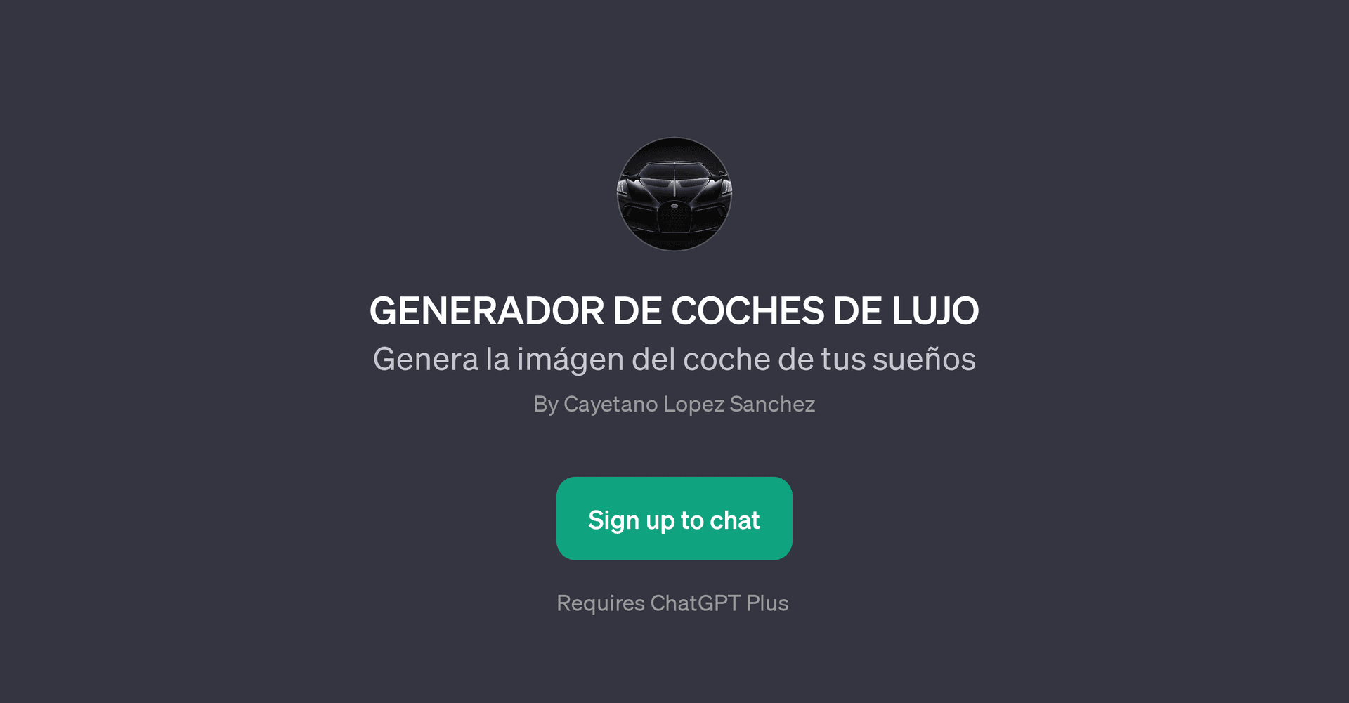 GENERADOR DE COCHES DE LUJO