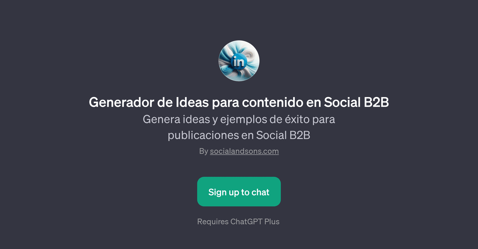 Generador de Ideas para contenido en Social B2B