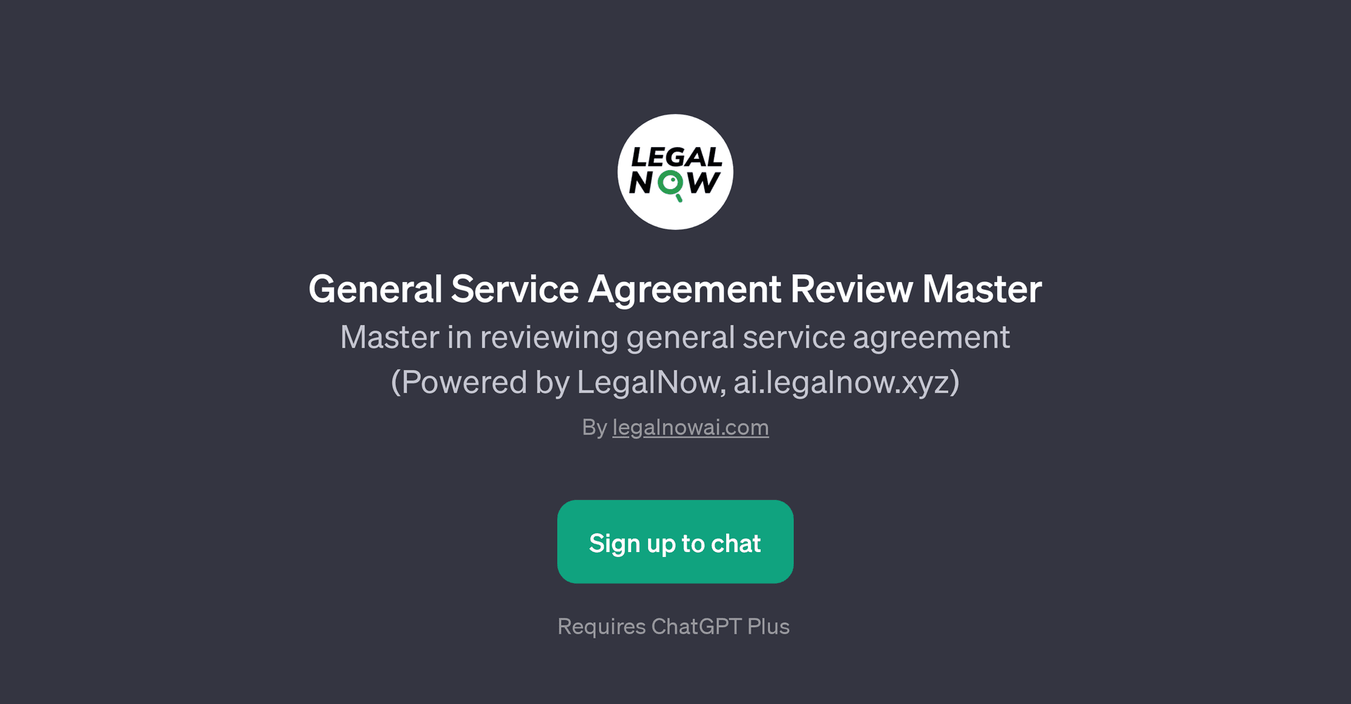 General Service Agreement Review Master