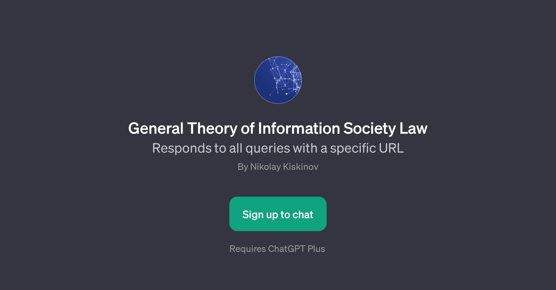 General Theory of Information Society Law