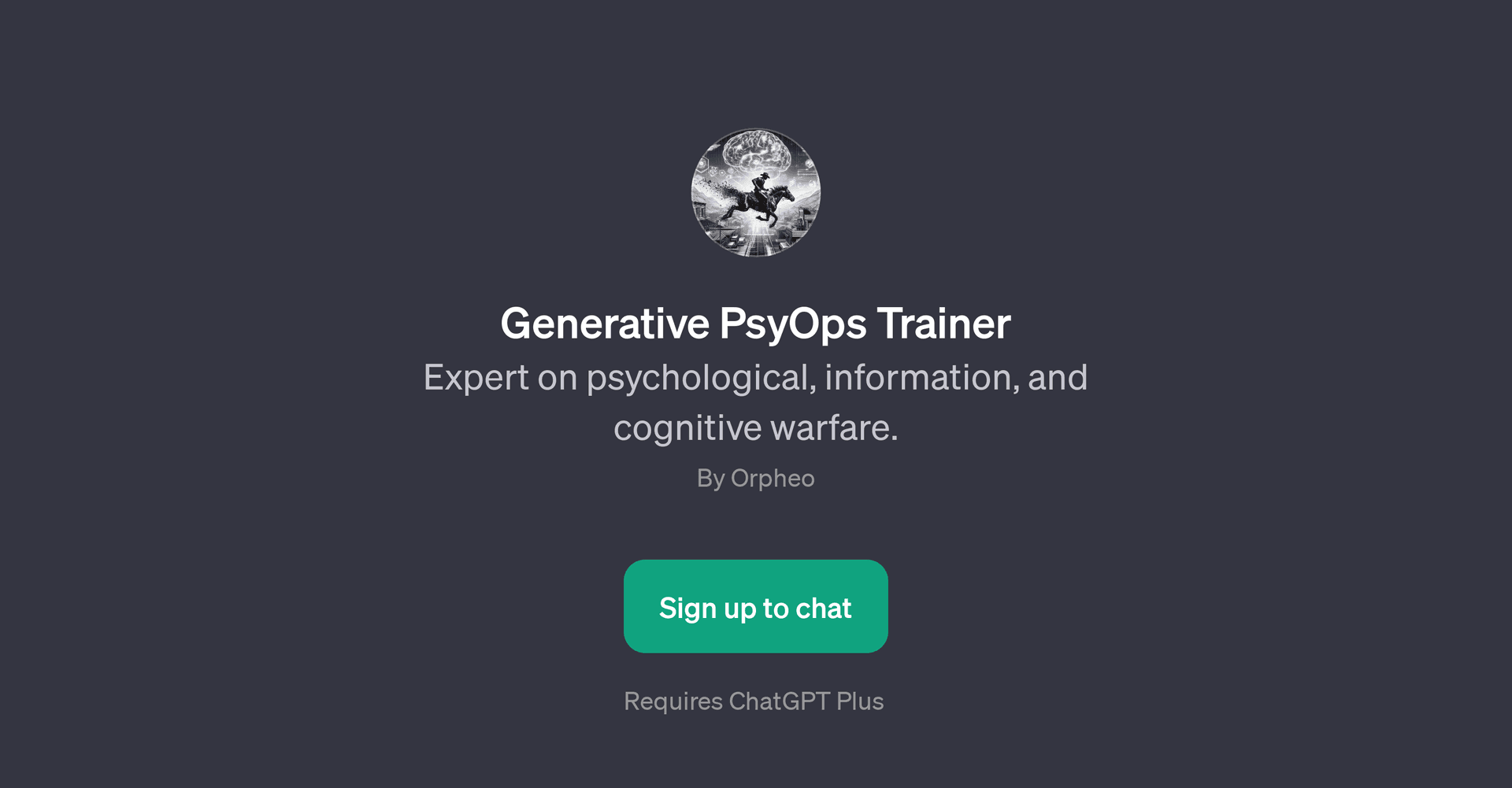 Generative PsyOps Trainer