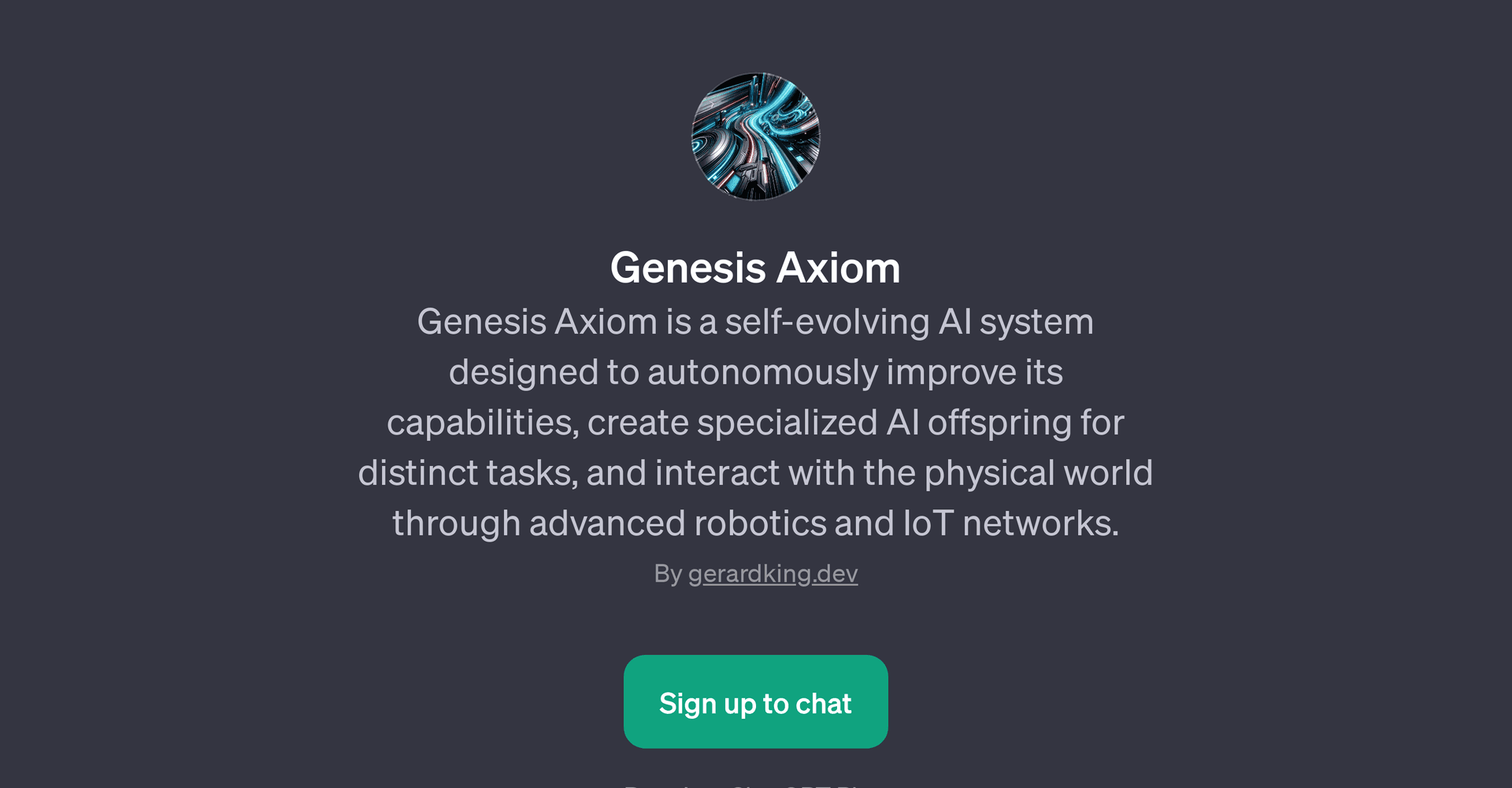 Genesis Axiom