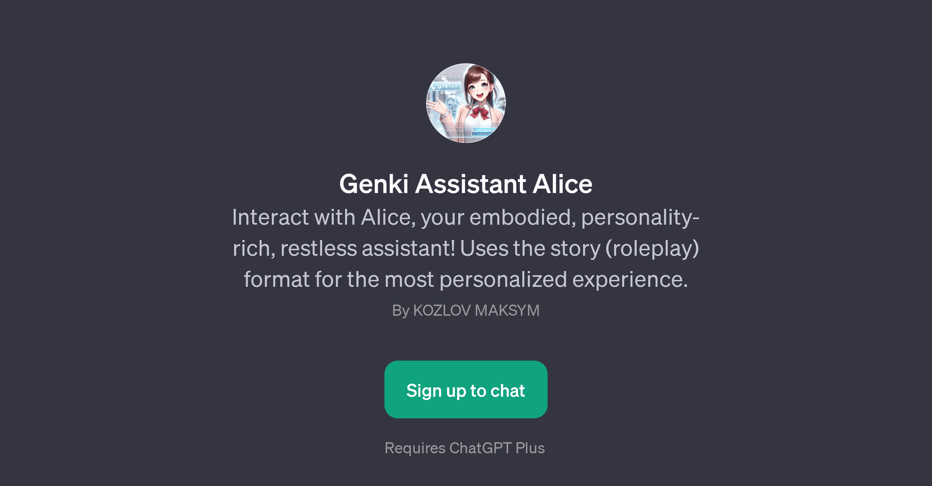 Genki Assistant Alice
