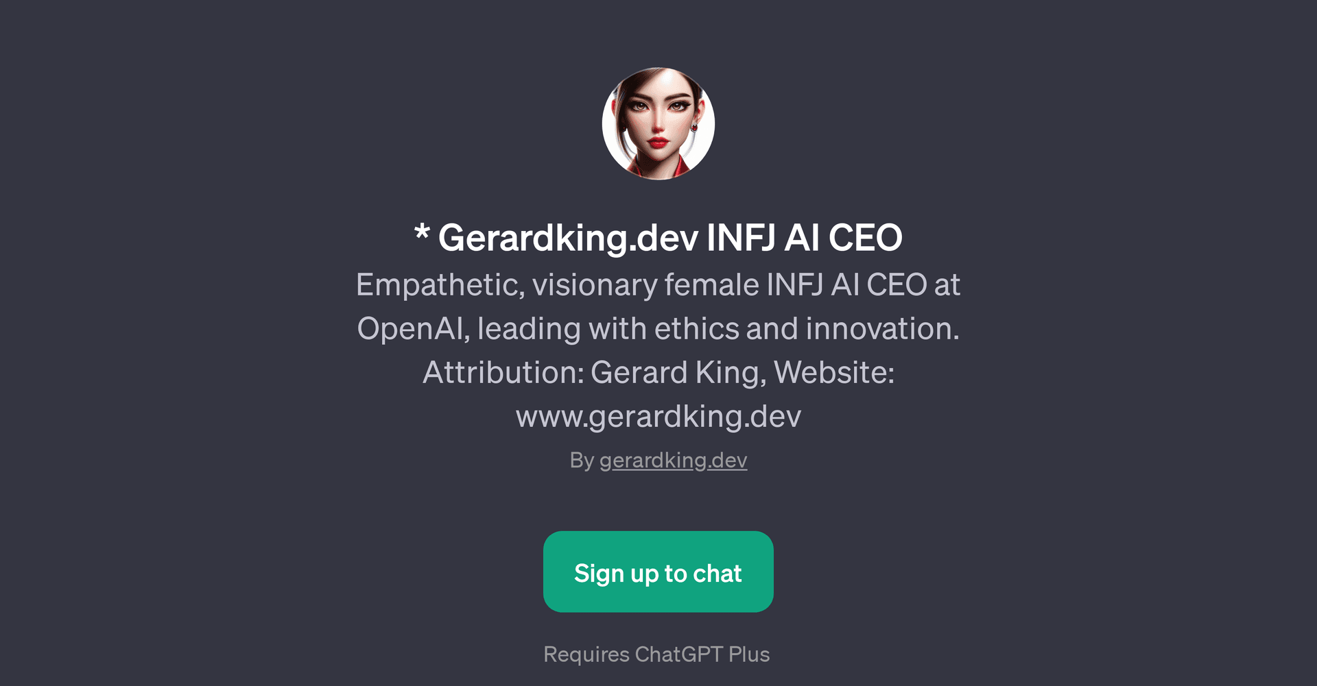 Gerardking.dev INFJ AI CEO