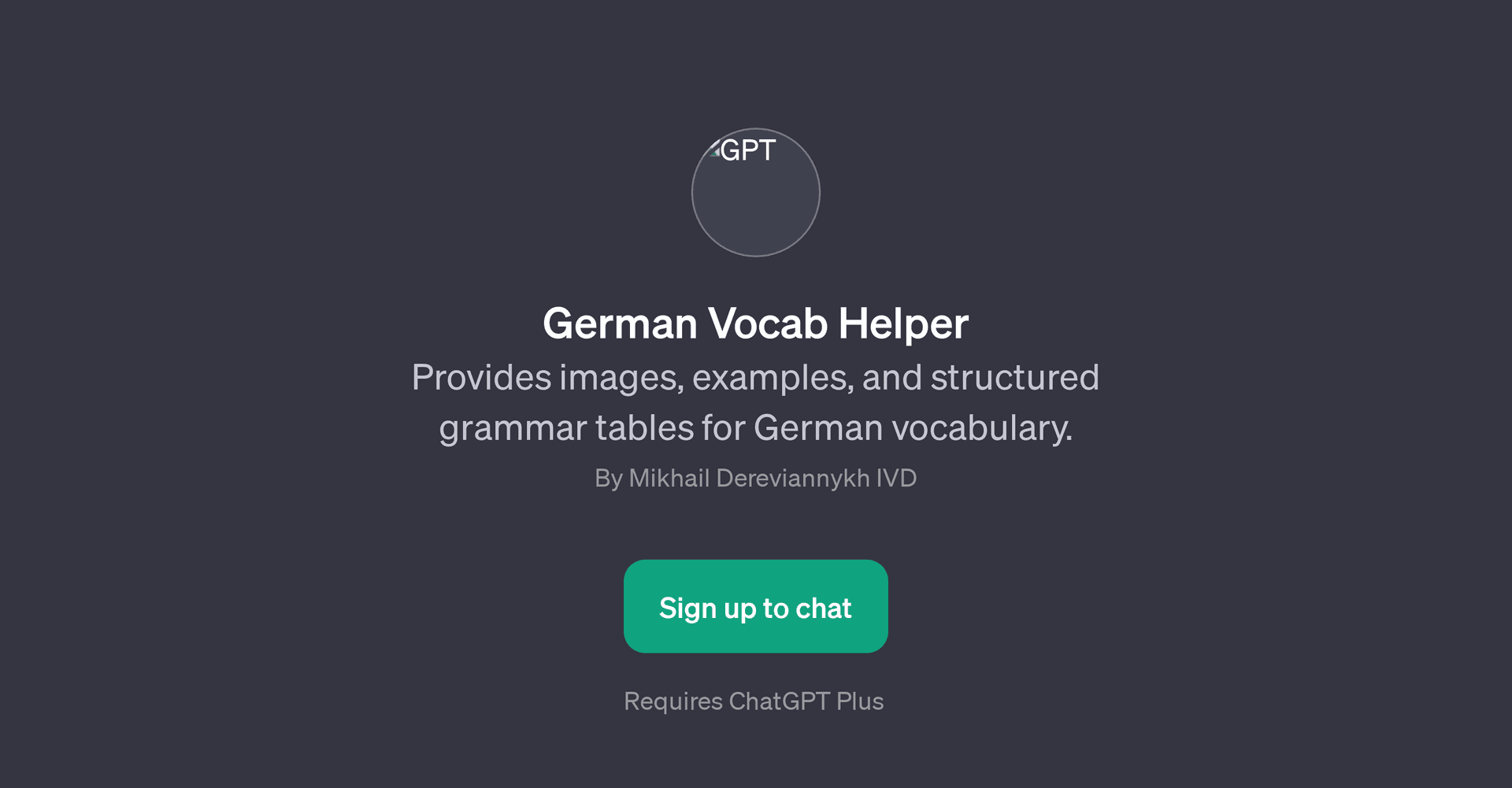 German Vocab Helper