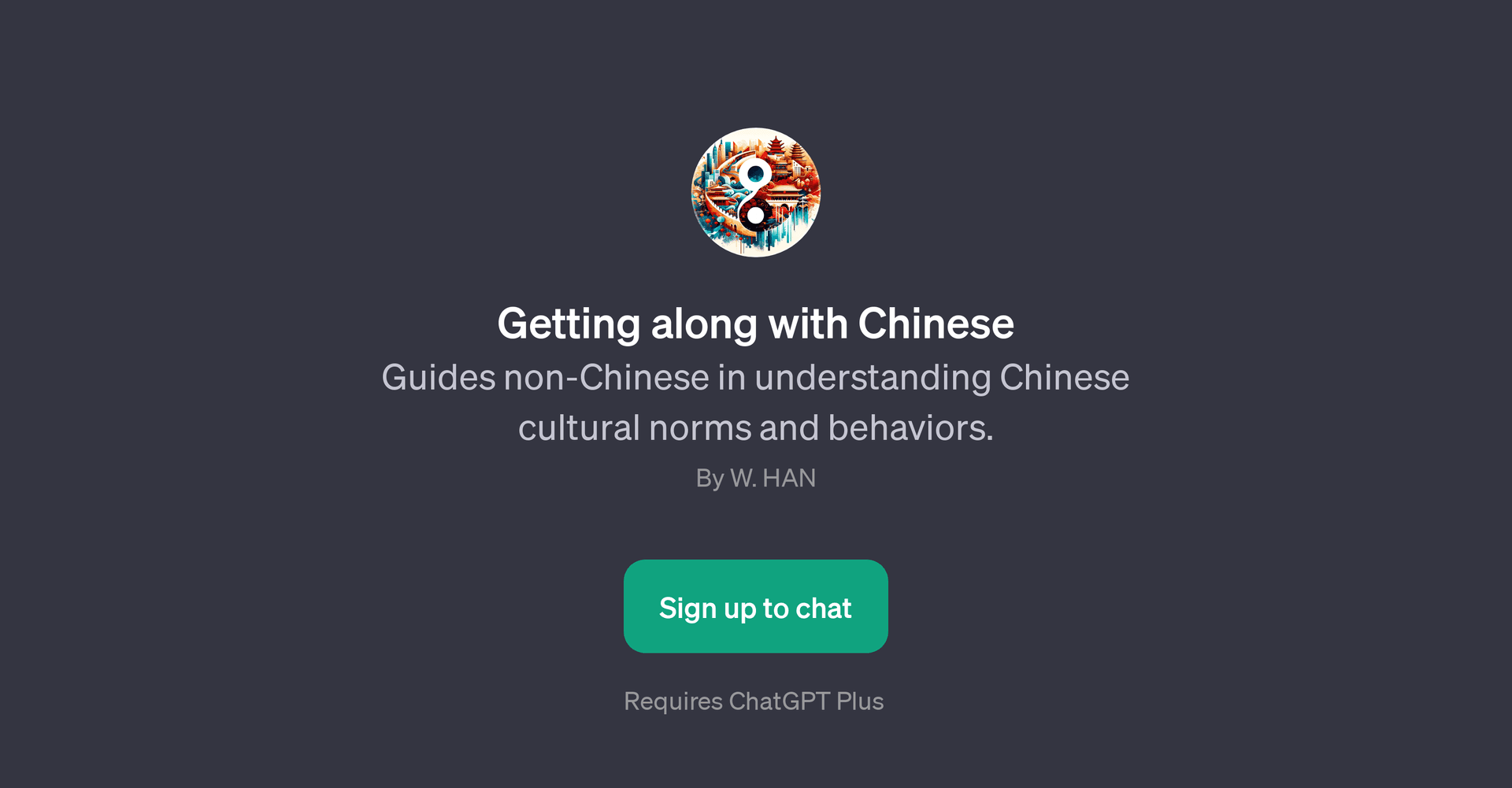 Getting along with Chinese