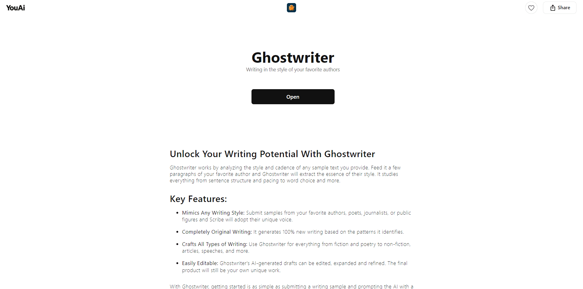 Ghostwriter by YouAI