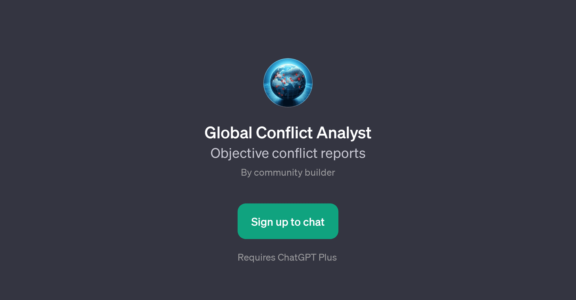 Global Conflict Analyst