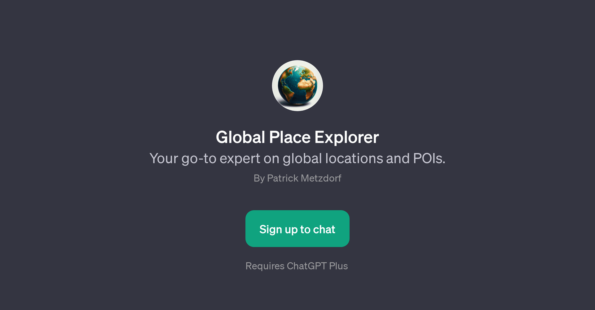 Global Place Explorer