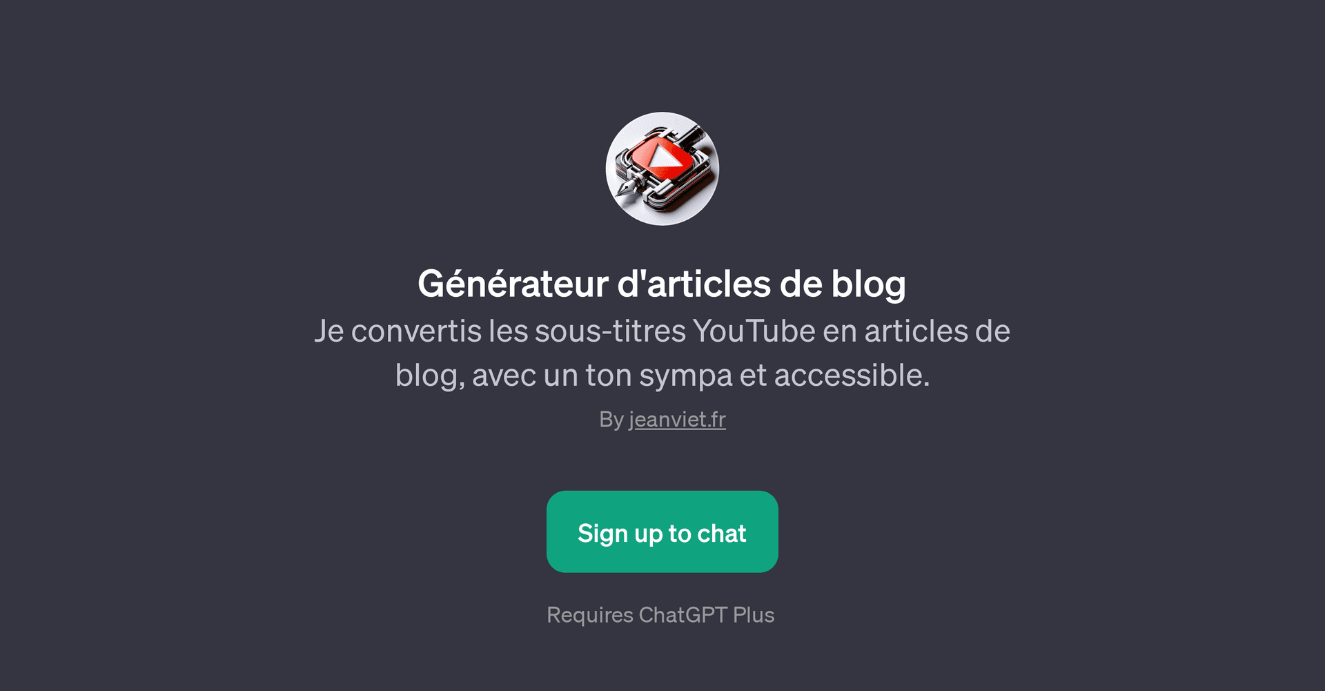 Gnrateur d'articles de blog