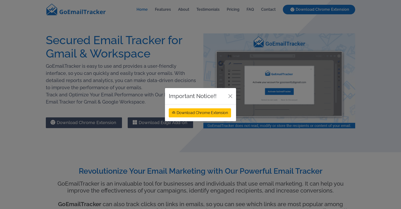 GoEmailTracker