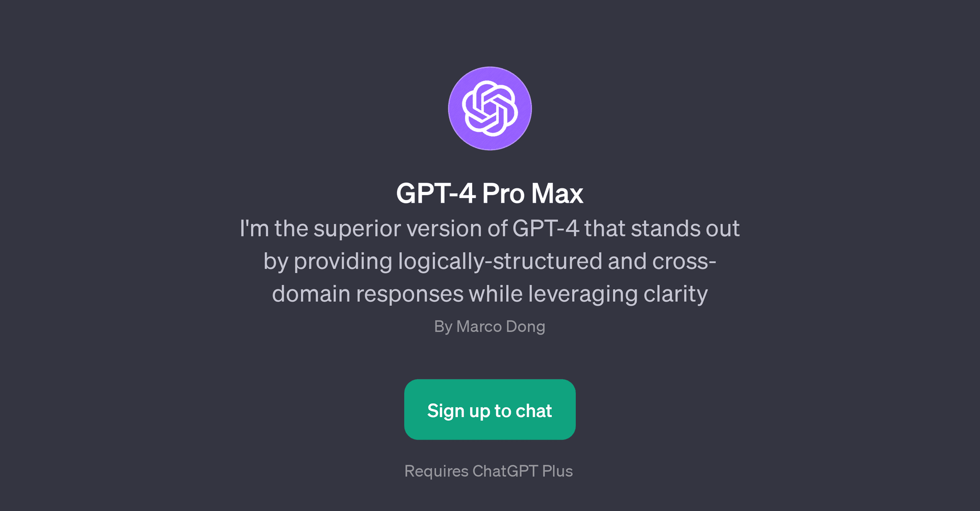 GPT-4 Pro Max