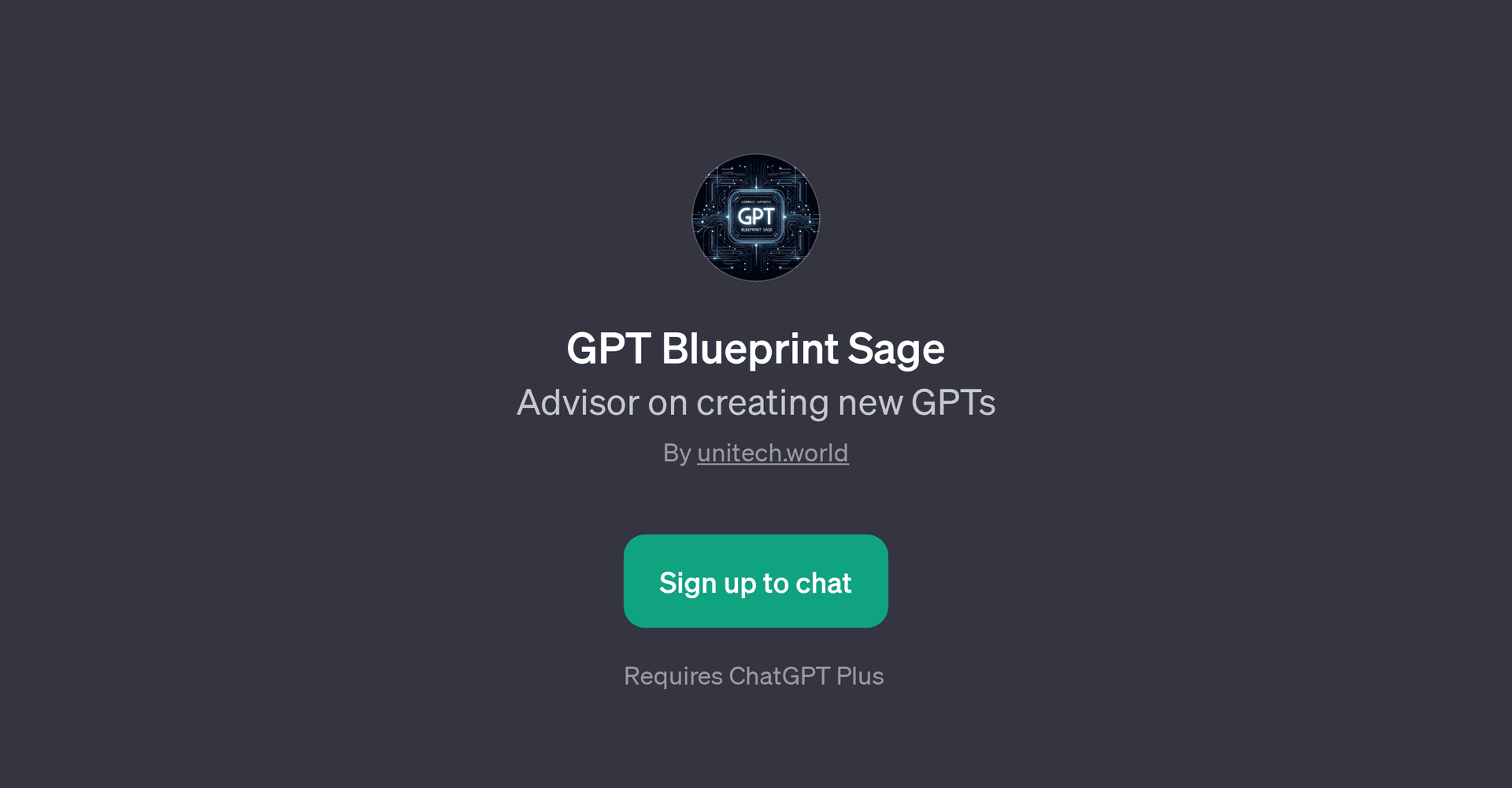GPT Blueprint Sage