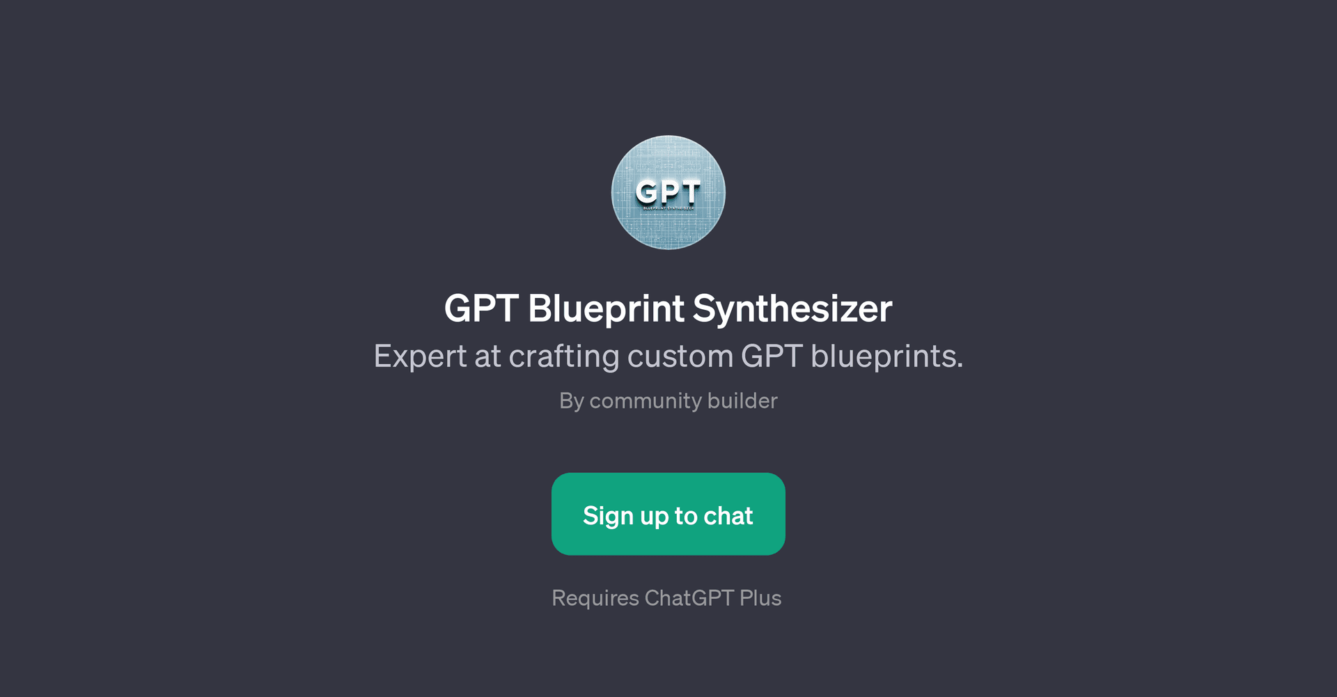 GPT Blueprint Synthesizer