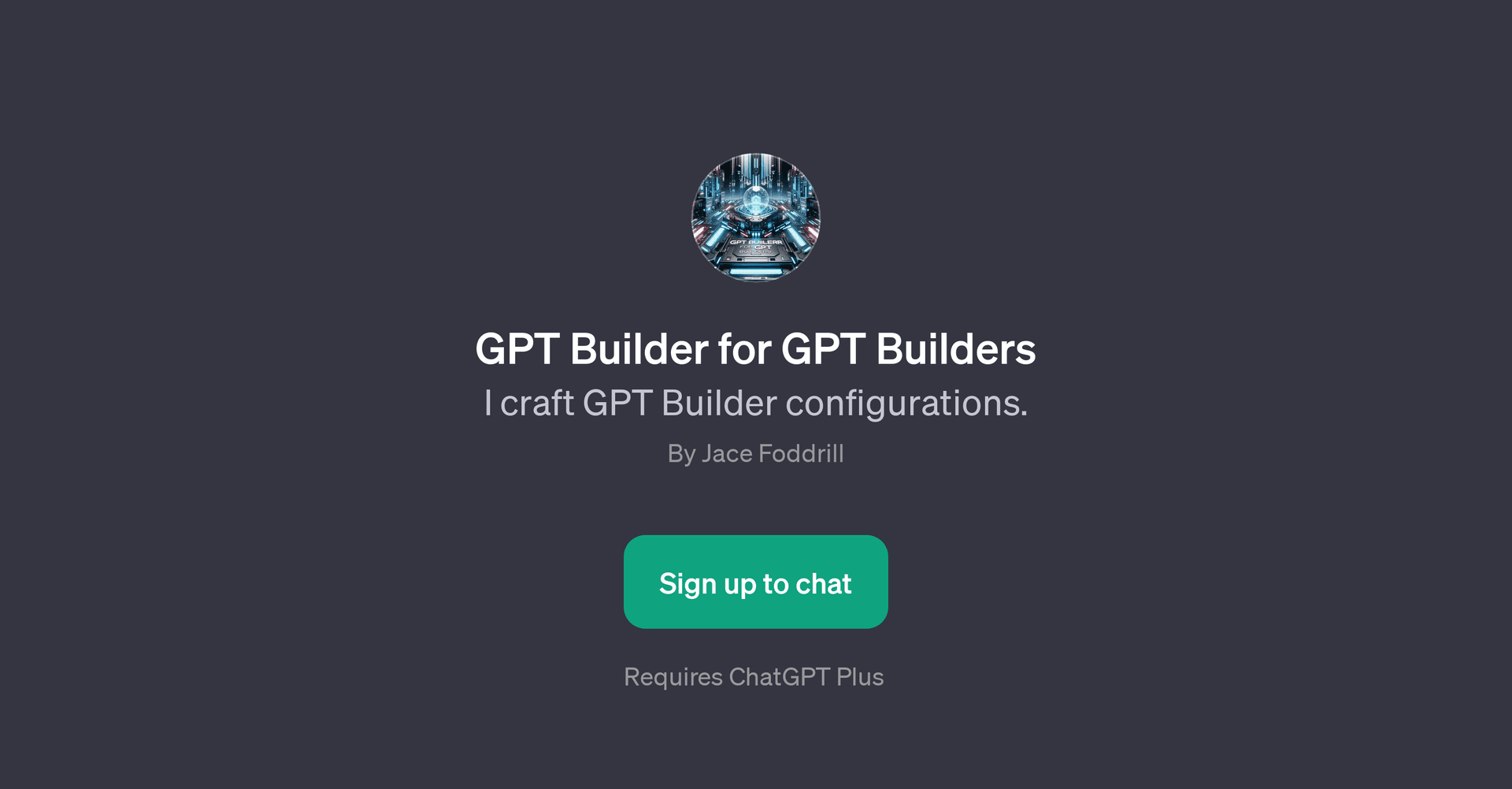 GPT Builder for GPT Builders